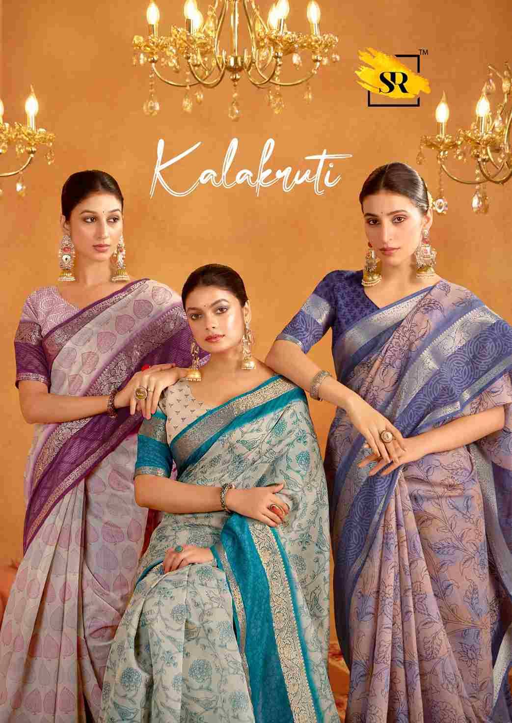 Kalakruti By SR 1001 To 1010 Series Indian Traditional Wear Collection Beautiful Stylish Fancy Colorful Party Wear & Occasional Wear Soft Cotton Sarees At Wholesale Price