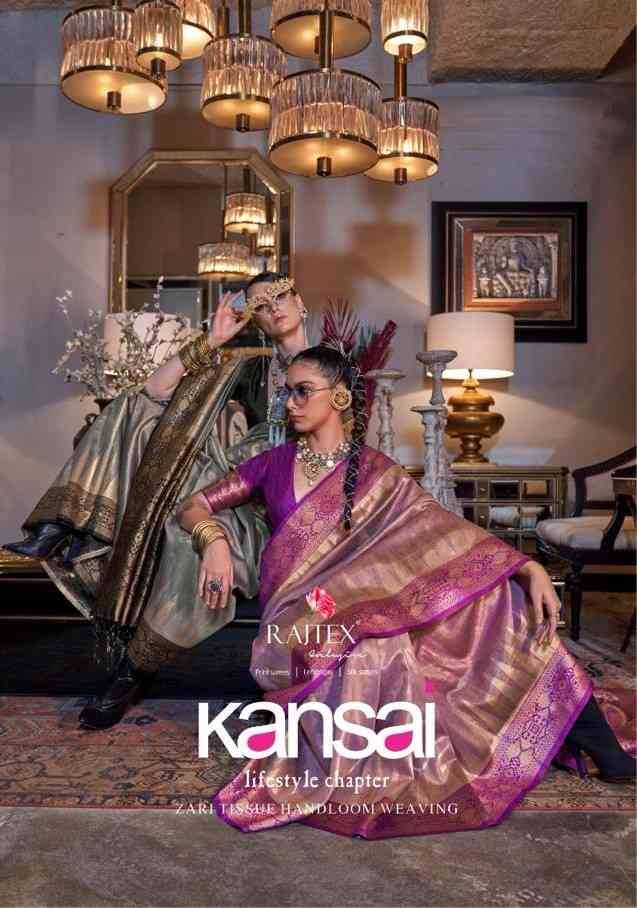 Kansai By Rajtex 393001 To 393006 Series Indian Traditional Wear Collection Beautiful Stylish Fancy Colorful Party Wear & Occasional Wear Tissue Silk Sarees At Wholesale Price