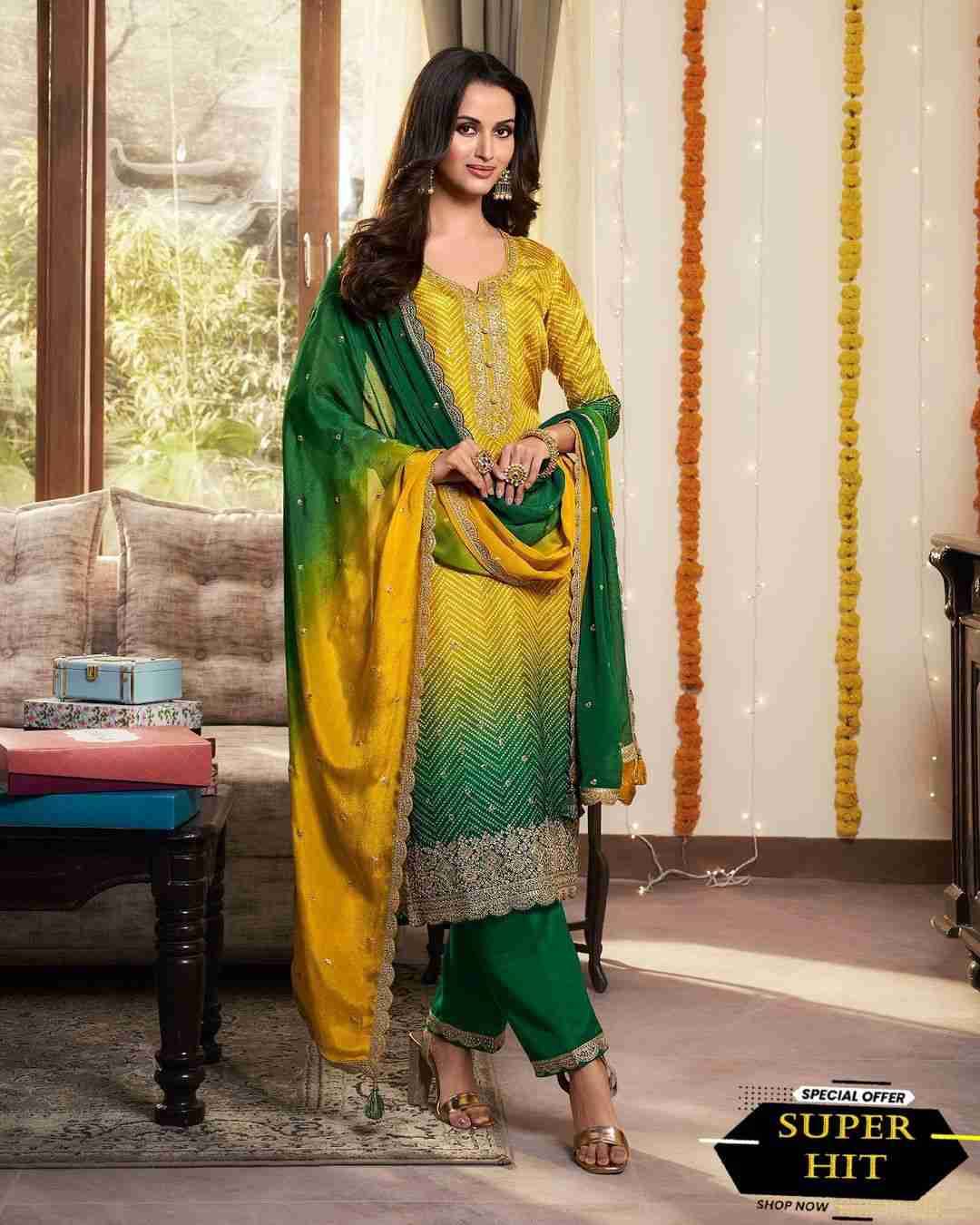 L-1880 By Fashid Wholesale 01 To 04 Series Beautiful Suits Colorful Stylish Fancy Casual Wear & Ethnic Wear Pure Chinnon Silk Dresses At Wholesale Price