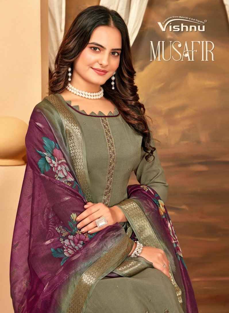 Musafir By Vishnu 85001 To 85012 Series Beautiful Stylish Festive Suits Fancy Colorful Casual Wear & Ethnic Wear & Ready To Wear Roman Shimmer Print Dresses At Wholesale Price