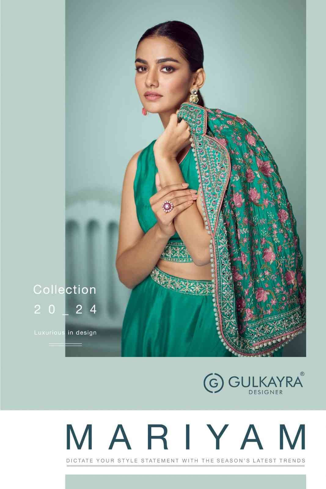 Mariyam By Gulkayra Designer 7506 To 7507 Series Designer Stylish Fancy Colorful Beautiful Party Wear & Ethnic Wear Collection Chinnon Tops With Bottom At Wholesale Price