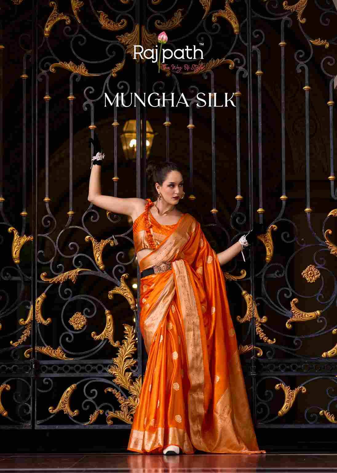 Mungha Silk By Rajpath 710001 To 710008 Series Indian Traditional Wear Collection Beautiful Stylish Fancy Colorful Party Wear & Occasional Wear Satin Silk Sarees At Wholesale Price