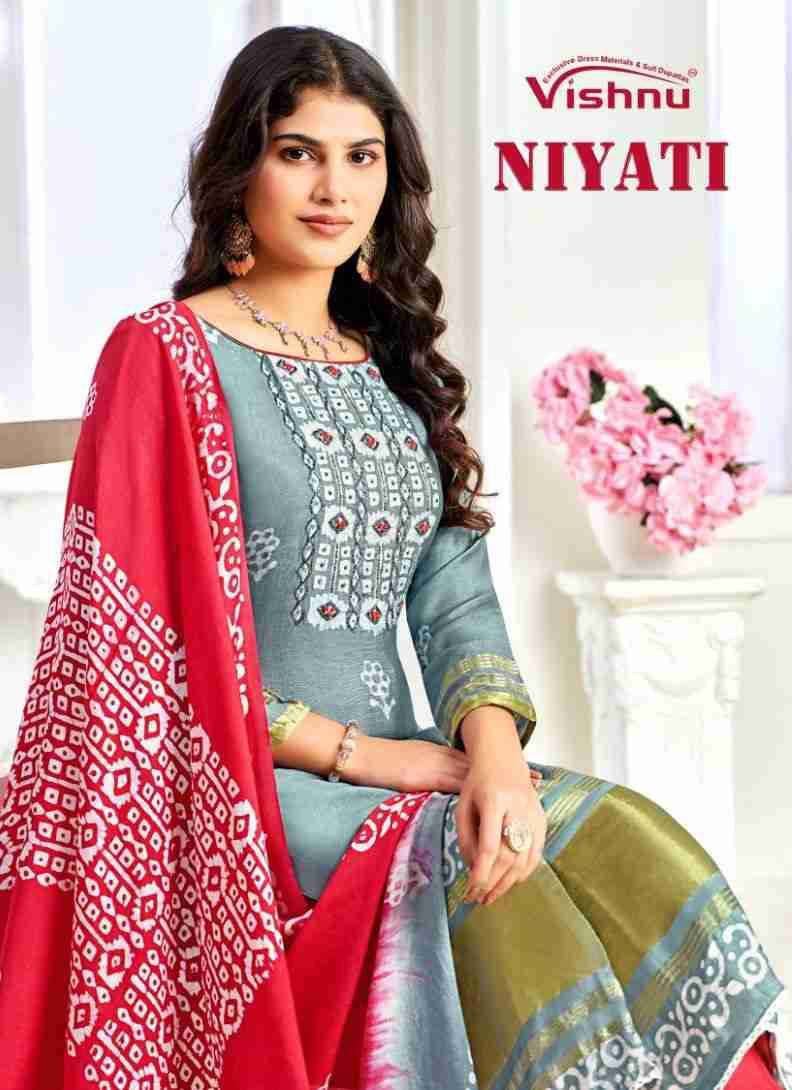 Niyati By Vishnu 81001 To 81010 Series Beautiful Stylish Festive Suits Fancy Colorful Casual Wear & Ethnic Wear & Ready To Wear Pure Silk Print Dresses At Wholesale Price