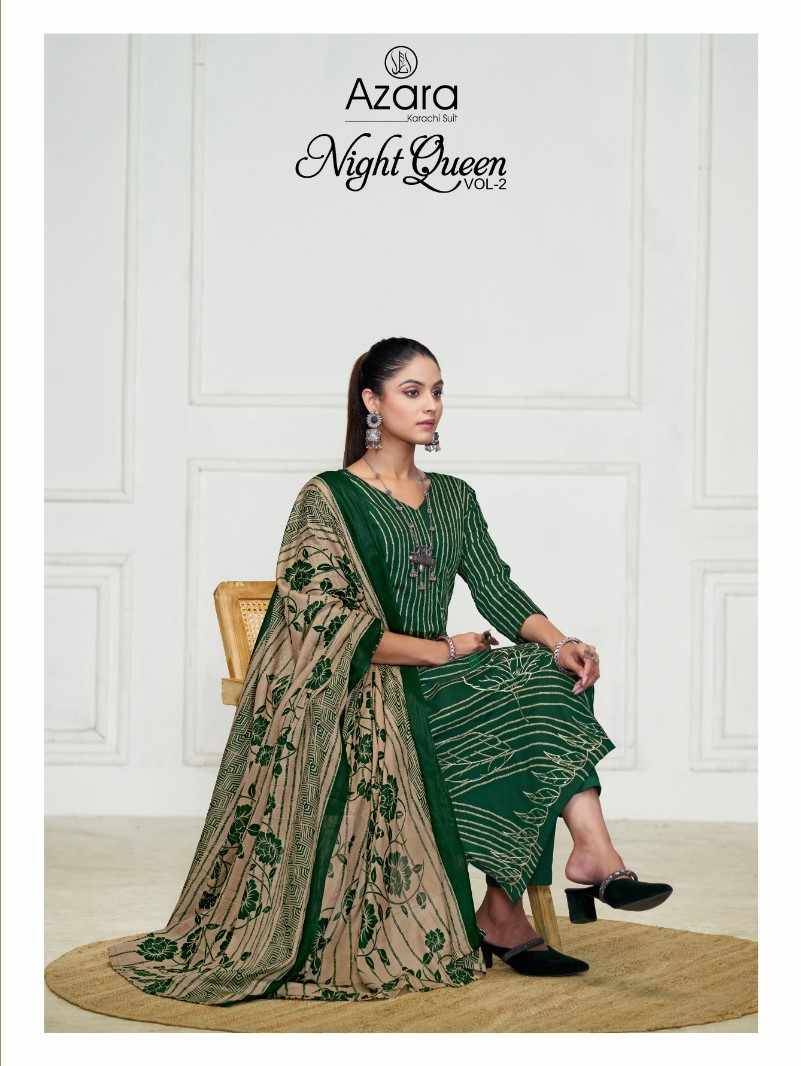 Night Queen Vol-2 By Azara 29001 To 29004 Series Beautiful Festive Suits Colorful Stylish Fancy Casual Wear & Ethnic Wear Jam Cotton Print Dresses At Wholesale Price