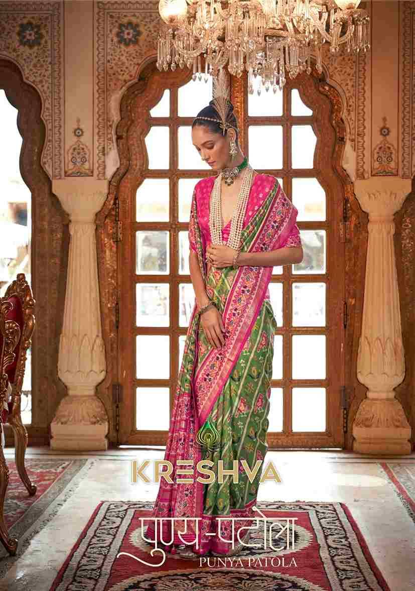 Punya Patola By Kreshva 30 To 37 Series Indian Traditional Wear Collection Beautiful Stylish Fancy Colorful Party Wear & Occasional Wear Silk Sarees At Wholesale Price