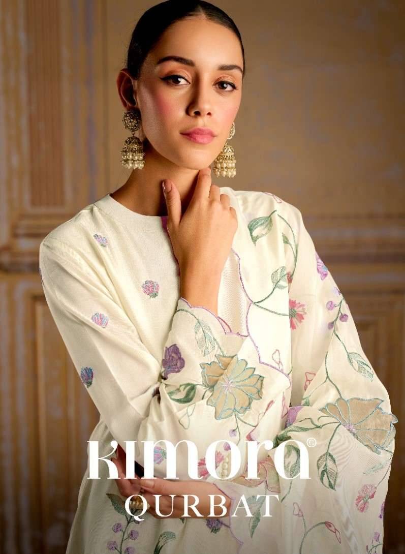 Qurbat By Kimora Fashion 2211 To 2216 Series Designer Festive Suits Collection Beautiful Stylish Fancy Colorful Party Wear & Occasional Wear Bemberg Silk Dresses At Wholesale Price