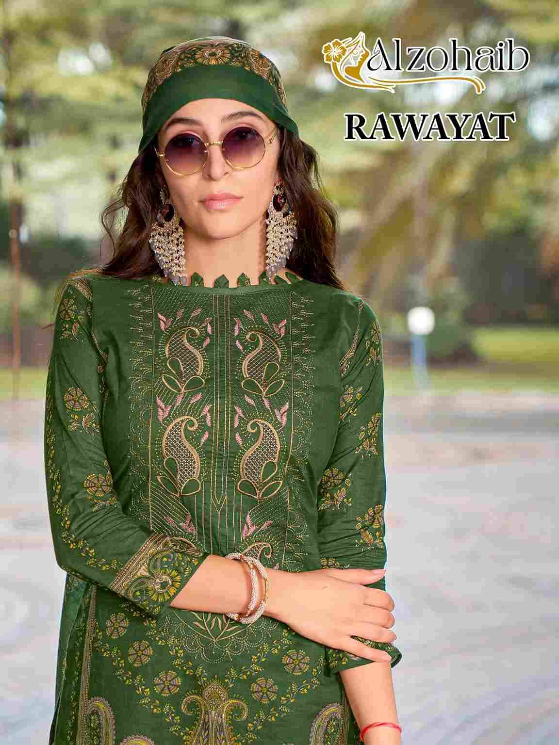 Rawayat By Alzohaib 1062 To 1065 Series Wholesale Designer Pakistani Suits Collection Beautiful Stylish Fancy Colorful Party Wear & Occasional Wear Pure Cotton Print Dresses At Wholesale Price