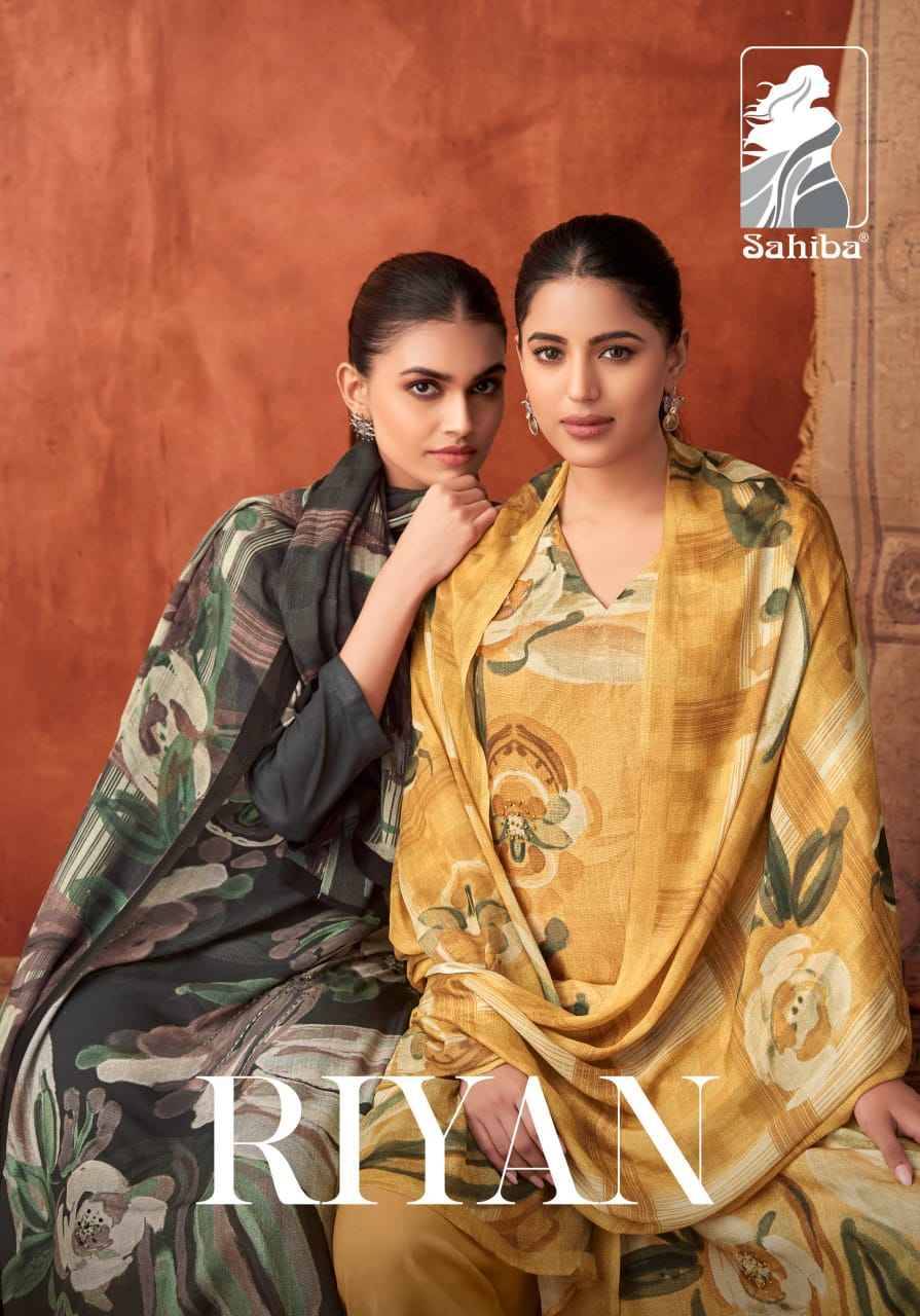 Riyan By Sahiba Fabrics Beautiful Festive Suits Stylish Fancy Colorful Casual Wear & Ethnic Wear Staple Twill Dresses At Wholesale Price