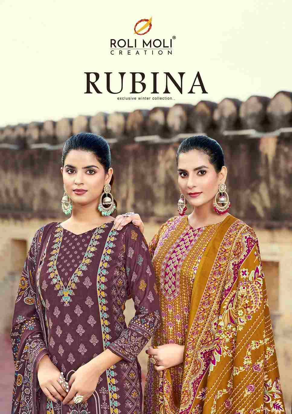 Rubina By Roli Moli 1001 To 1008 Series Beautiful Stylish Festive Suits Fancy Colorful Casual Wear & Ethnic Wear & Ready To Wear Pashmina Dresses At Wholesale Price