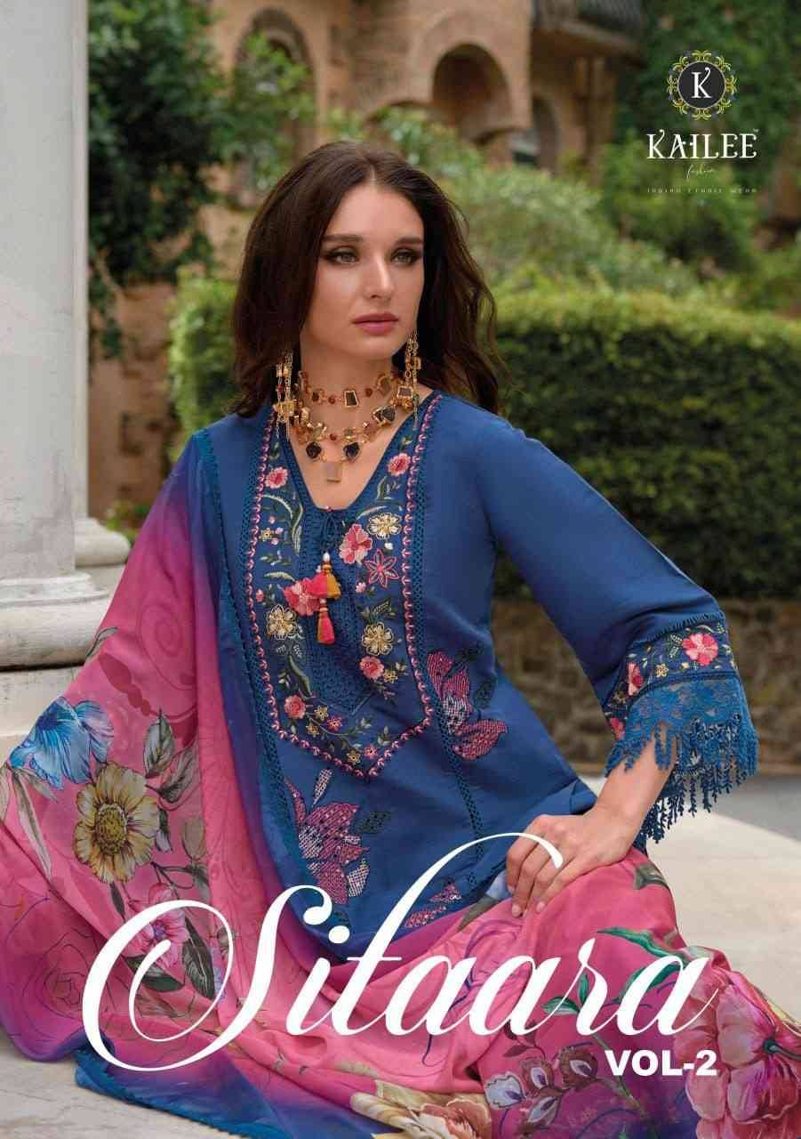 Sifaara Vol-2 By Kailee 42741 To 42744 Series Beautiful Stylish Festive Suits Fancy Colorful Casual Wear & Ethnic Wear & Ready To Wear Viscose Muslin Embroidered Dresses At Wholesale Price