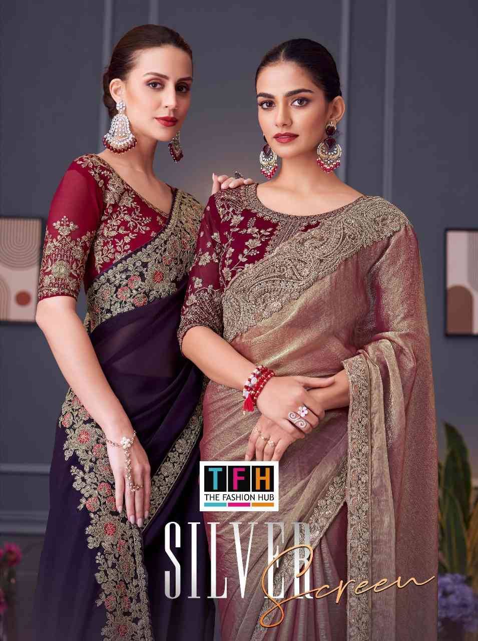 Silver Screen Vol-20 By TFH 30001 To 30018 Series Indian Traditional Wear Collection Beautiful Stylish Fancy Colorful Party Wear & Occasional Wear Silk Sarees At Wholesale Price