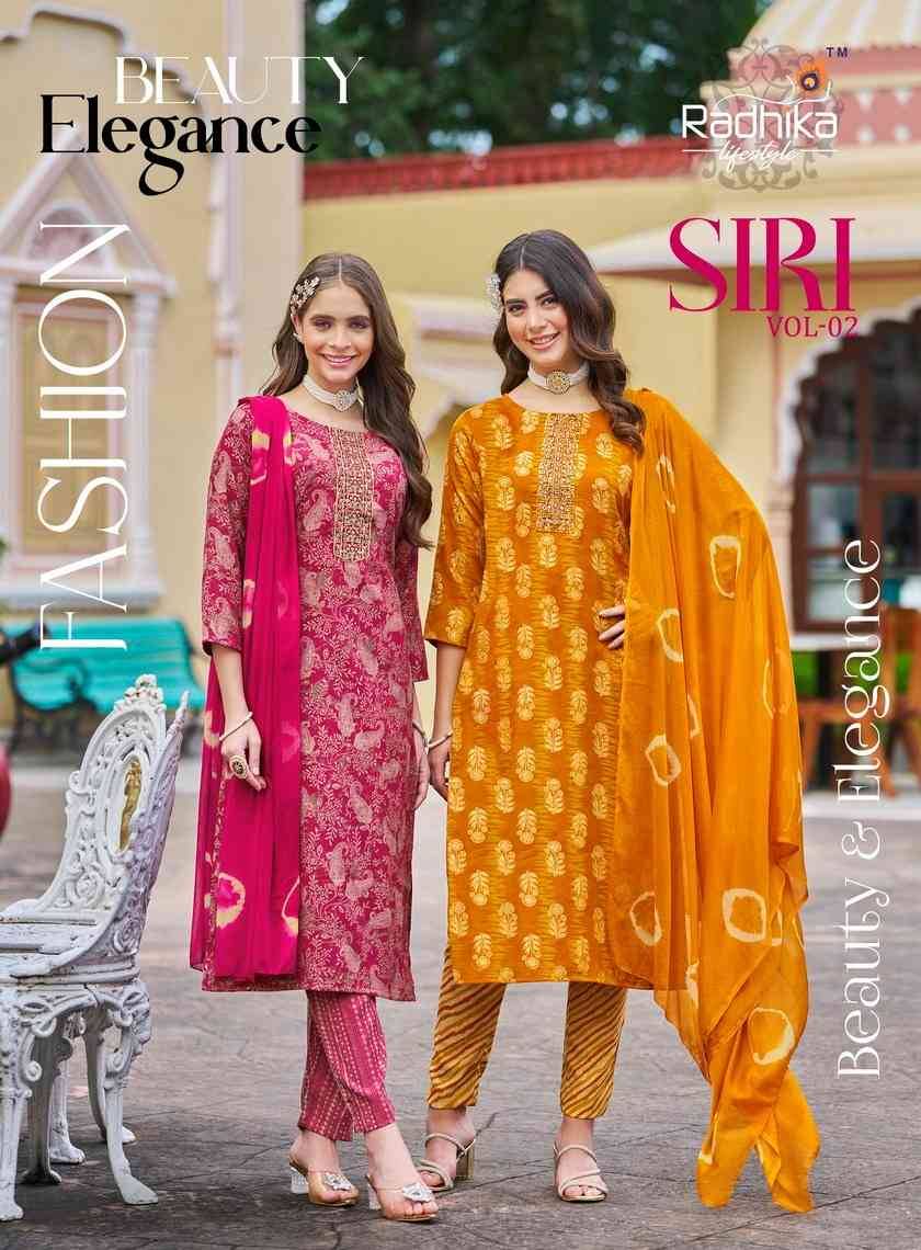 Siri Vol-2 By Radhika Lifestyle 2001 To 2008 Series Beautiful Stylish Festive Suits Fancy Colorful Casual Wear & Ethnic Wear & Ready To Wear Rayon Foil Dresses At Wholesale Price