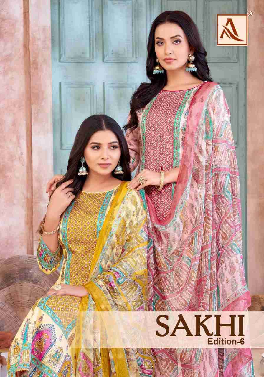 Sakhi Vol-6 By Alok Suit 143-001 To 143-004 Series Beautiful Festive Suits Colorful Stylish Fancy Casual Wear & Ethnic Wear Pure Jam Dresses At Wholesale Price