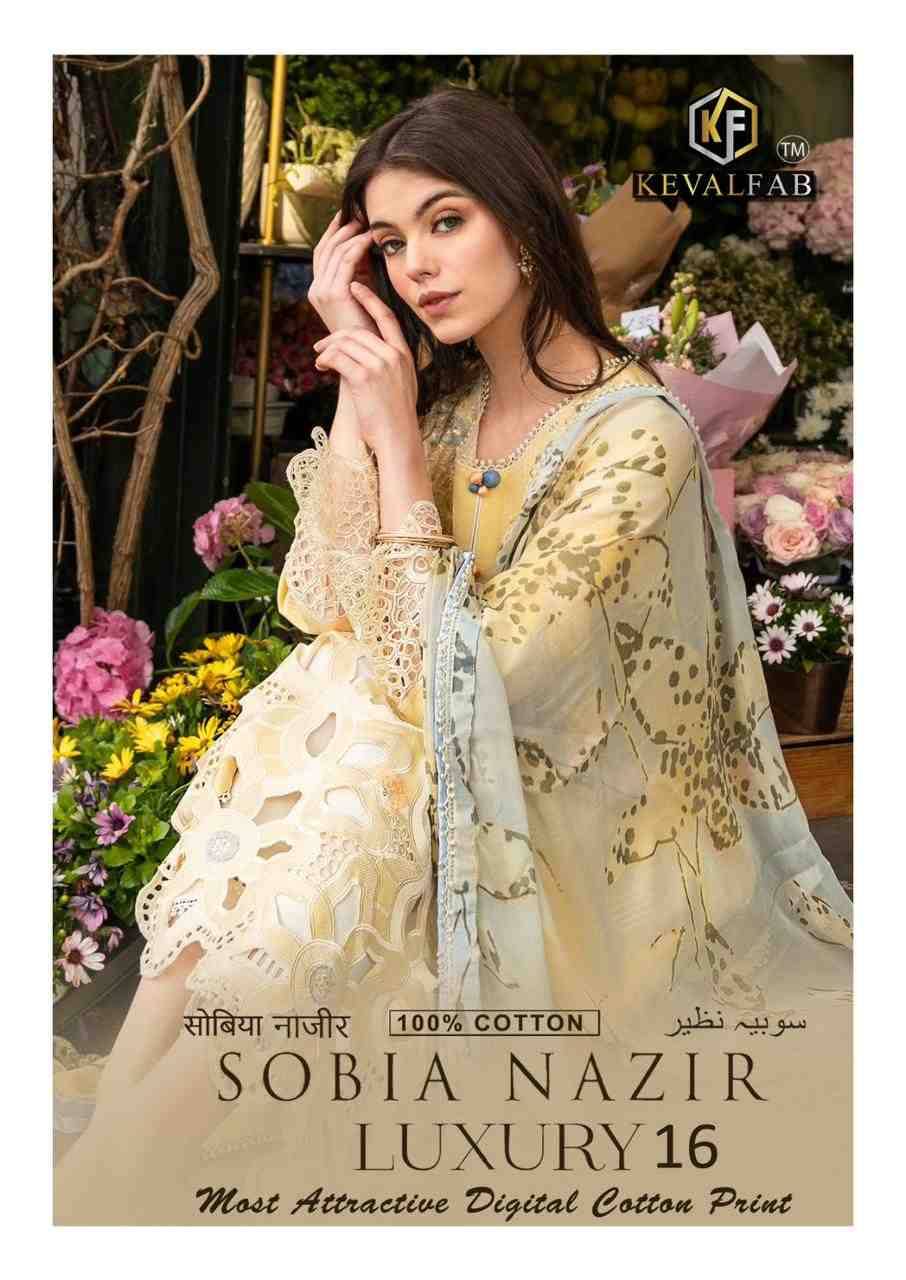 Sobia Nazir Vol-16 By Keval Fab 16001 To 16006 Series Beautiful Festive Suits Colorful Stylish Fancy Casual Wear & Ethnic Wear Heavy Cotton Print Dresses At Wholesale Price