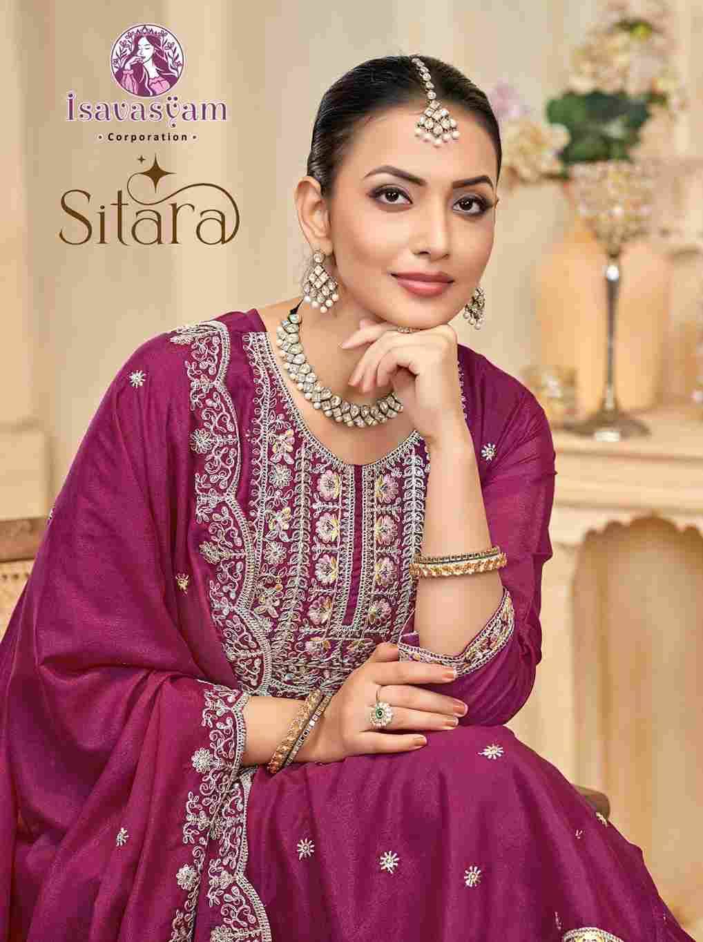 Sitara By Isavasyam 1001 To 1004 Series Beautiful Suits Colorful Stylish Fancy Casual Wear & Ethnic Wear Pure Georgette Embroidery Dresses At Wholesale Price