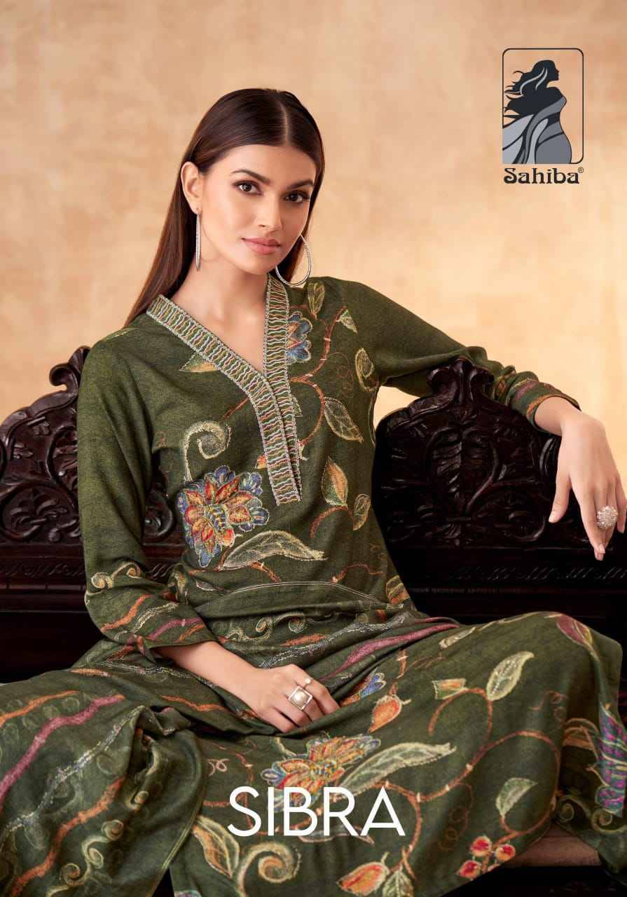 Sibra By Sahiba Fabrics Beautiful Festive Suits Stylish Fancy Colorful Casual Wear & Ethnic Wear Staple Twill Dresses At Wholesale Price