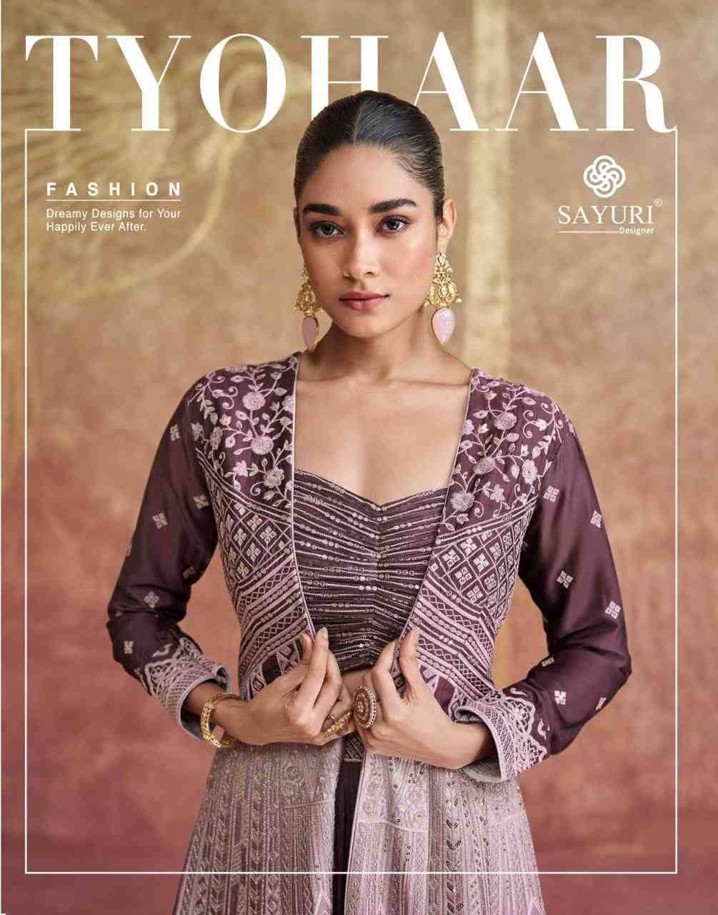 Tyohaar By Sayuri 5622 To 5623 Series Festive Wear Collection Beautiful Stylish Colorful Fancy Party Wear & Occasional Wear Chinnon Silk Lehengas At Wholesale Price