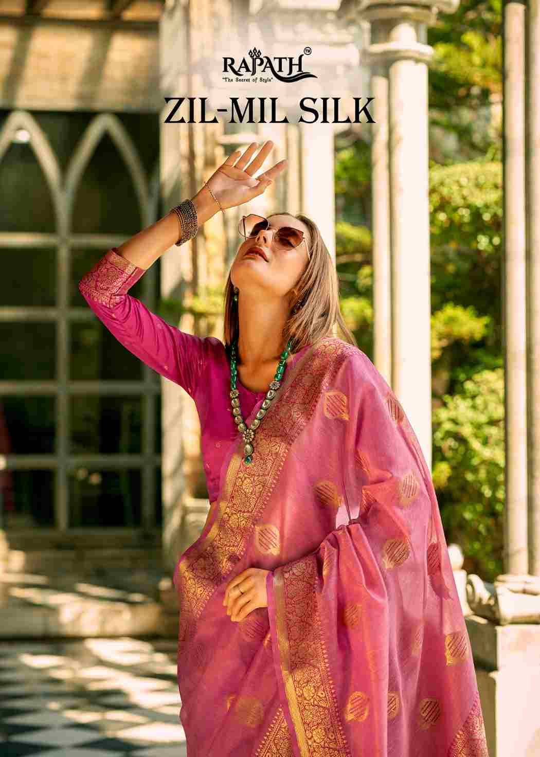 Zil-Mil Silk By Rajpath 390001 To 390006 Series Indian Traditional Wear Collection Beautiful Stylish Fancy Colorful Party Wear & Occasional Wear Soft Silk Sarees At Wholesale Price