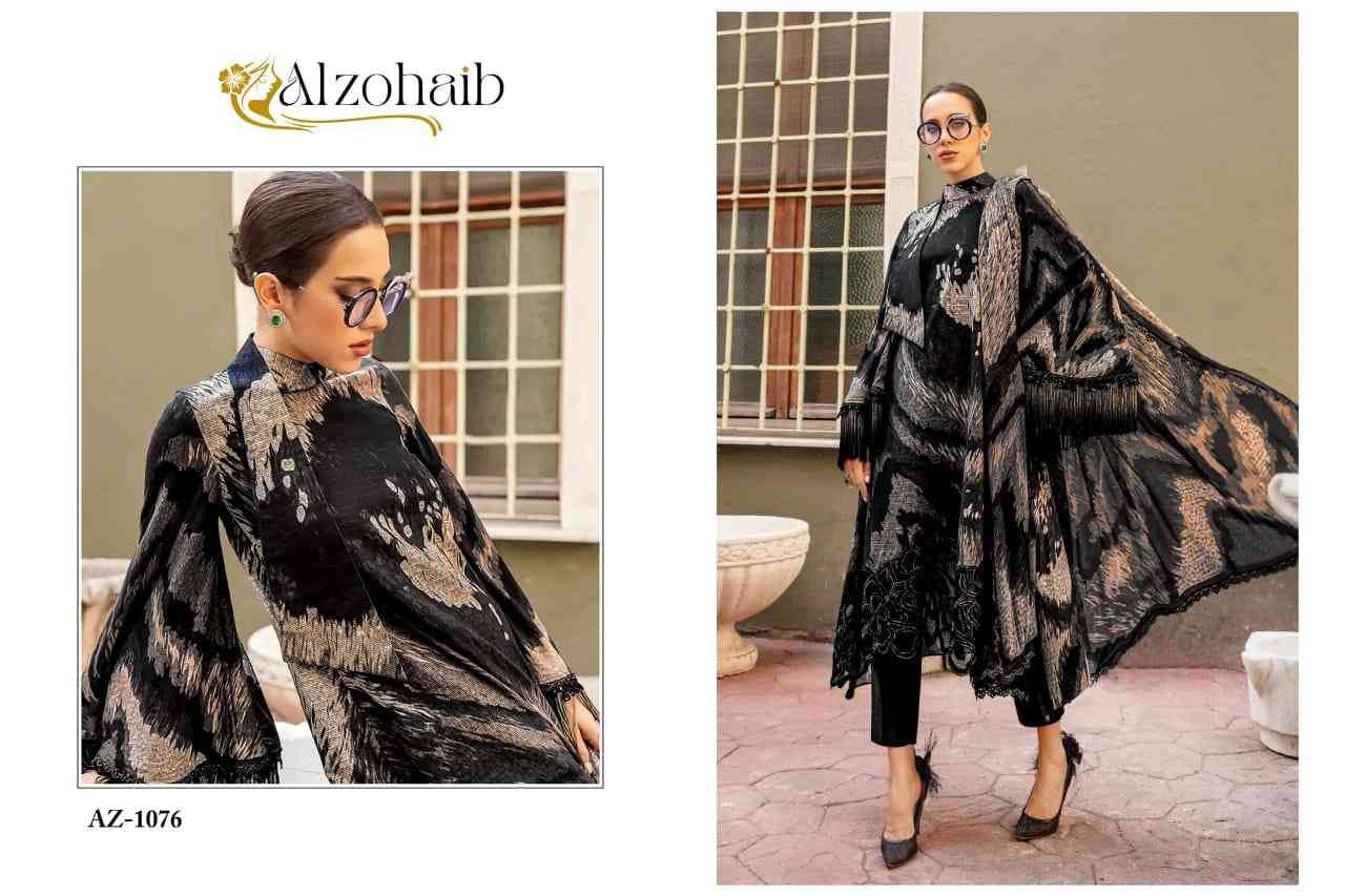 Alzohaib 1075 Series By Alzohaib 1075 To 1076 Series Beautiful Pakistani Suits Stylish Fancy Colorful Party Wear & Occasional Wear Pure Cotton Print Dresses At Wholesale Price