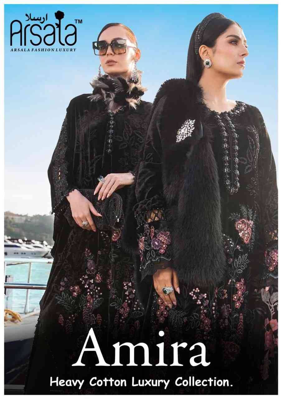 Amira By Arsala 101 To 106 Series Beautiful Festive Suits Stylish Fancy Colorful Casual Wear & Ethnic Wear Pure Lawn Cotton Print Dresses At Wholesale Price