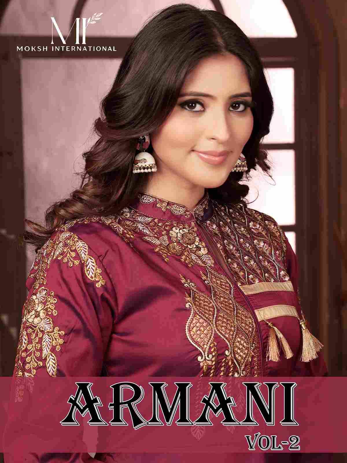 Armani Vol-2 By Moksh International 51065 To 51068 Series Beautiful Stylish Fancy Colorful Casual Wear & Ethnic Wear Silk Gowns At Wholesale Price