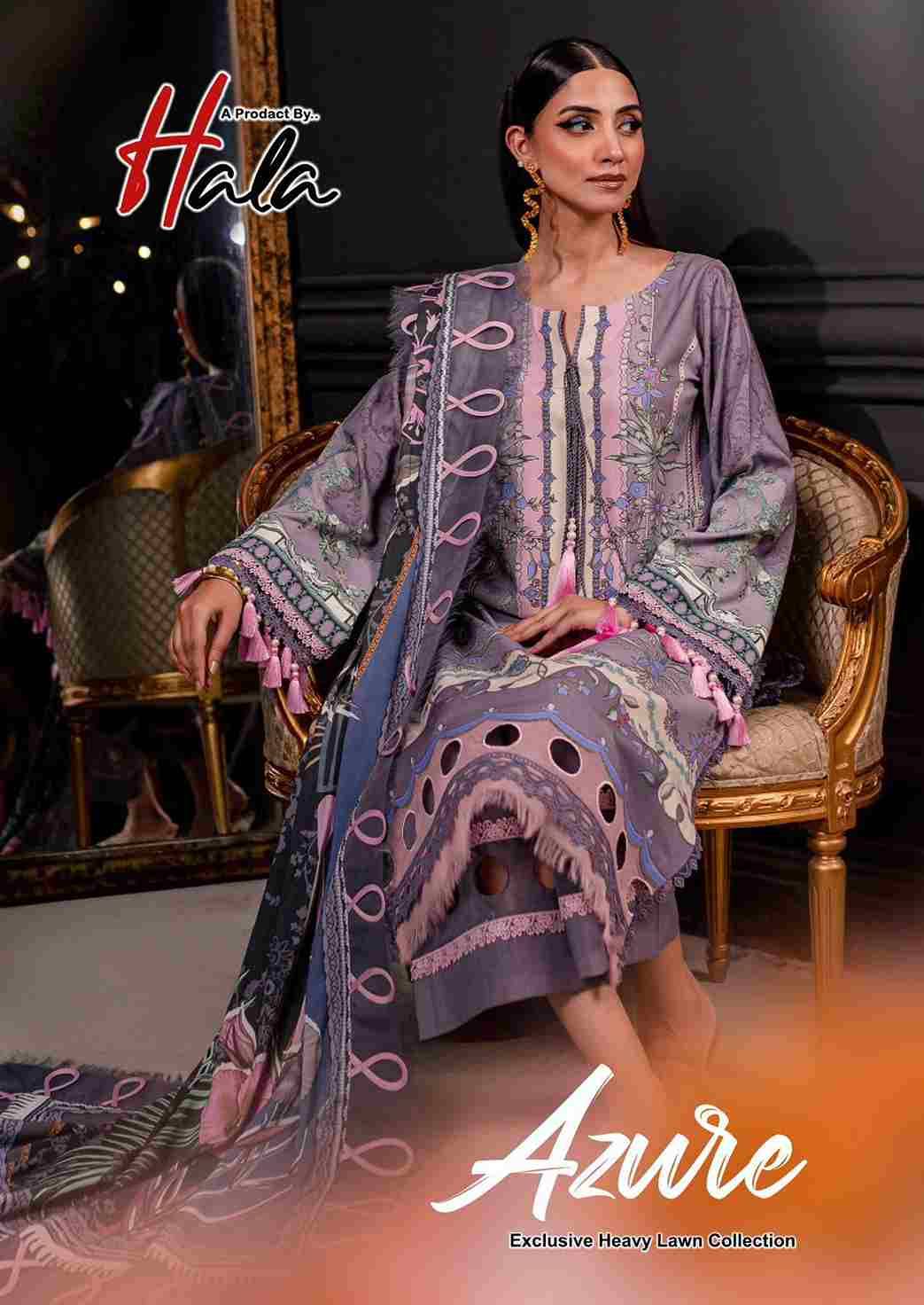 Azure By Hala 1001 To 1006 Series Beautiful Festive Suits Stylish Fancy Colorful Casual Wear & Ethnic Wear Pure Lawn Cotton Digital Print Dresses At Wholesale Price