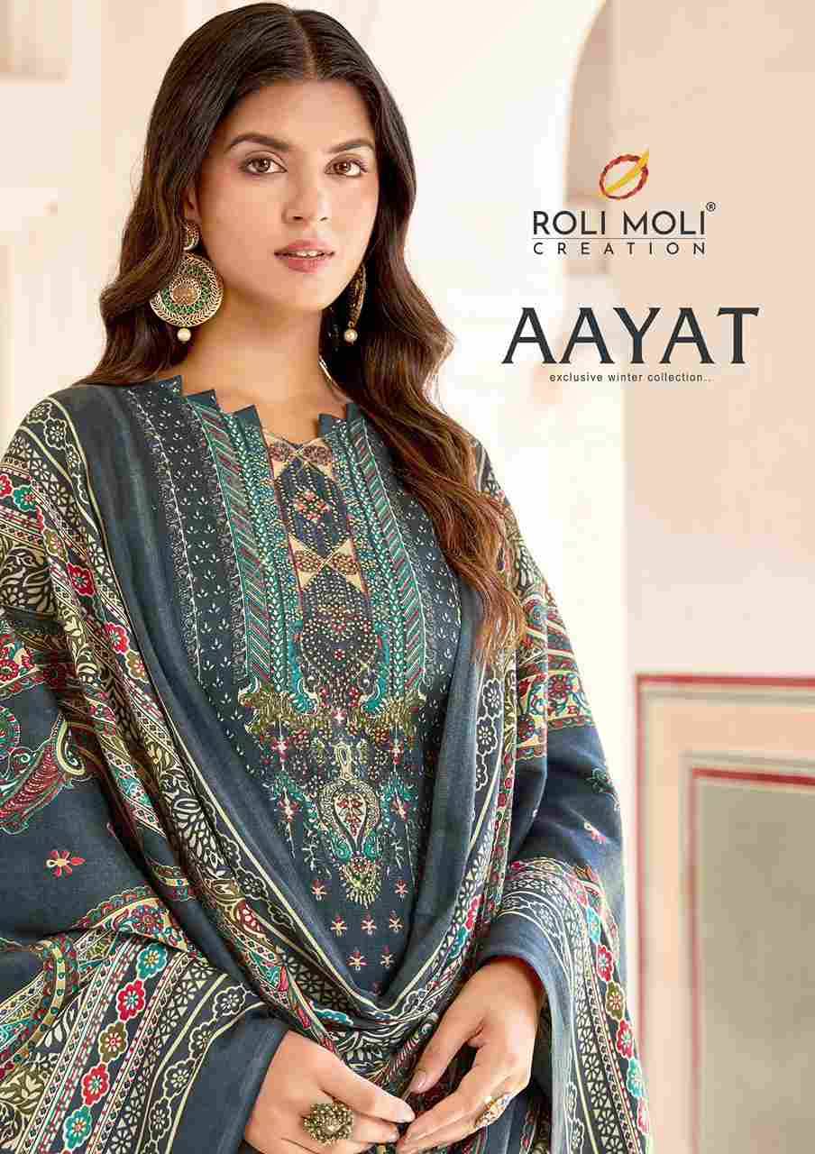 Aayat By Roli Moli 1001 To 1008 Series Beautiful Stylish Festive Suits Fancy Colorful Casual Wear & Ethnic Wear & Ready To Wear Pashmina Dresses At Wholesale Price