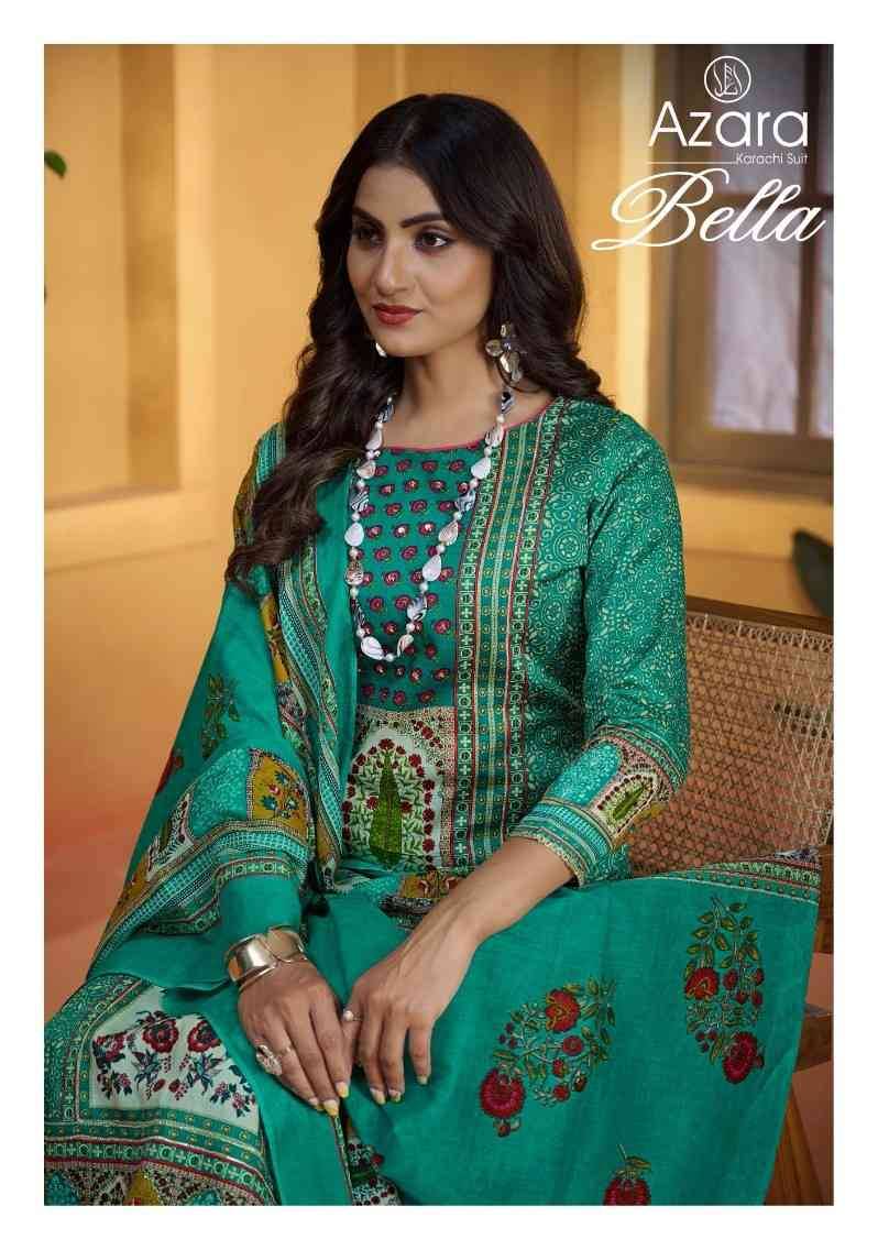 Bella By Azara 6001 To 6004 Series Beautiful Festive Suits Stylish Fancy Colorful Casual Wear & Ethnic Wear Pure Jam Cotton Dresses At Wholesale Price