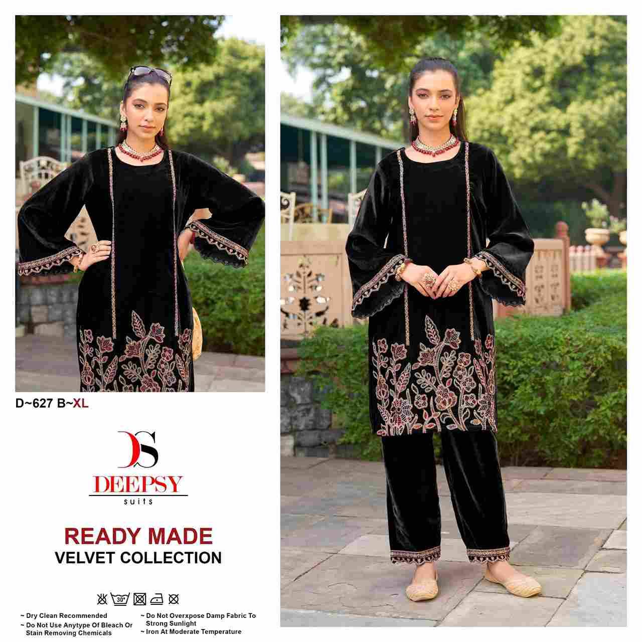 Deepsy Hit Design 627 Colours By Deepsy Suits 627-A To 627-D Series Designer Pakistani Suits Collection Beautiful Stylish Fancy Colorful Party Wear & Occasional Wear Velvet Kurtis With Bottom At Wholesale Price