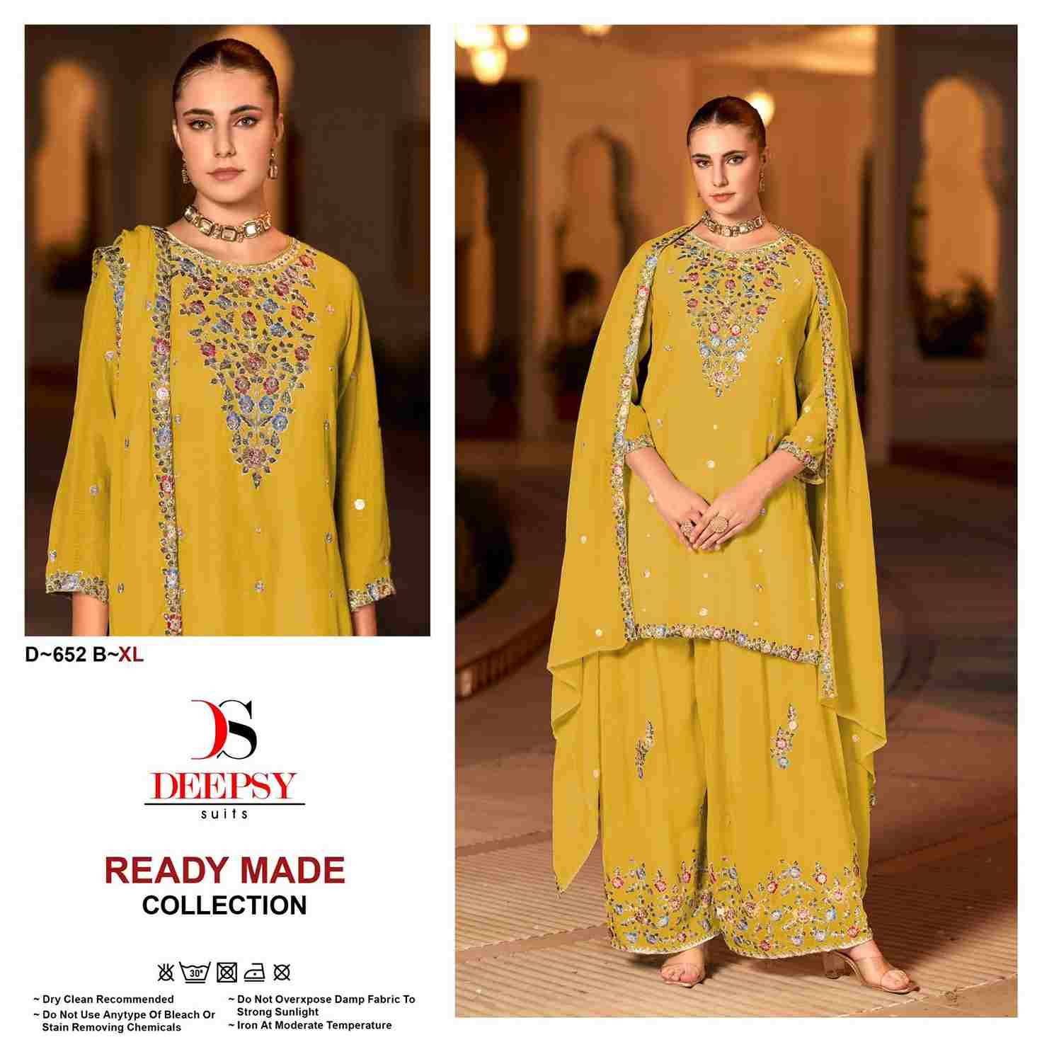 Deepsy Hit Design 652 Colours By Deepsy Suits 652-A To 652-D Series Pakistani Suits Beautiful Fancy Colorful Stylish Party Wear & Occasional Wear Pure Chinnon Embroidery Dresses At Wholesale Price