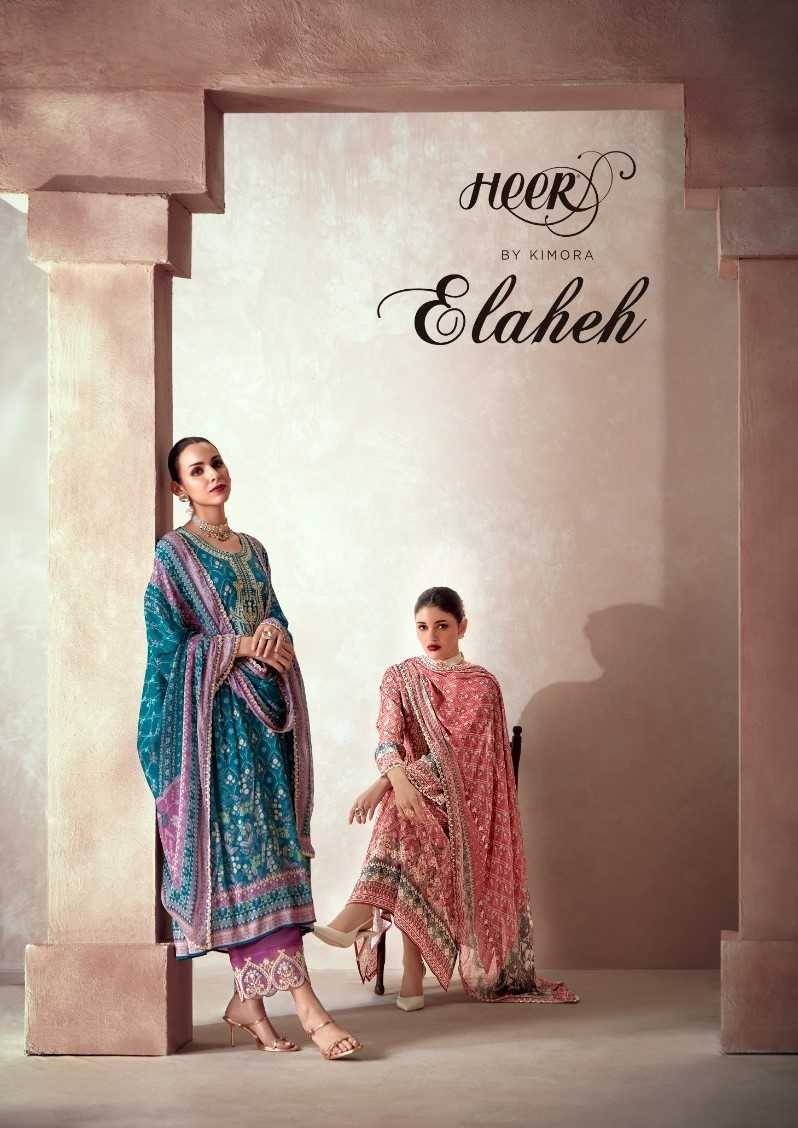 Elaheh By Kimora Fashion 9511 To 9516 Series Beautiful Suits Colorful Stylish Fancy Casual Wear & Ethnic Wear Pure Pashmina Print Dresses At Wholesale Price