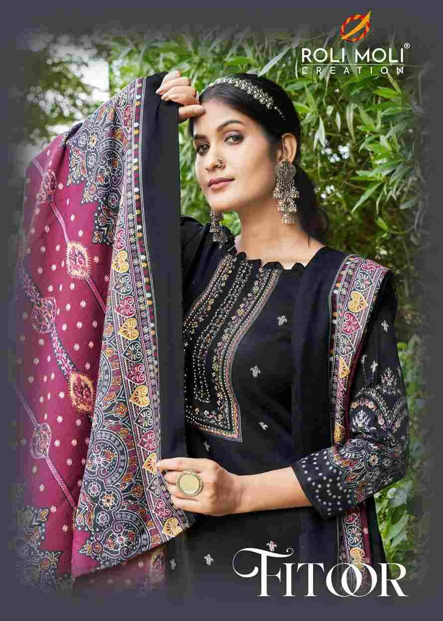 Fitoor By Roli Moli 1001 To 1008 Series Beautiful Stylish Festive Suits Fancy Colorful Casual Wear & Ethnic Wear & Ready To Wear Pashmina Dresses At Wholesale Price