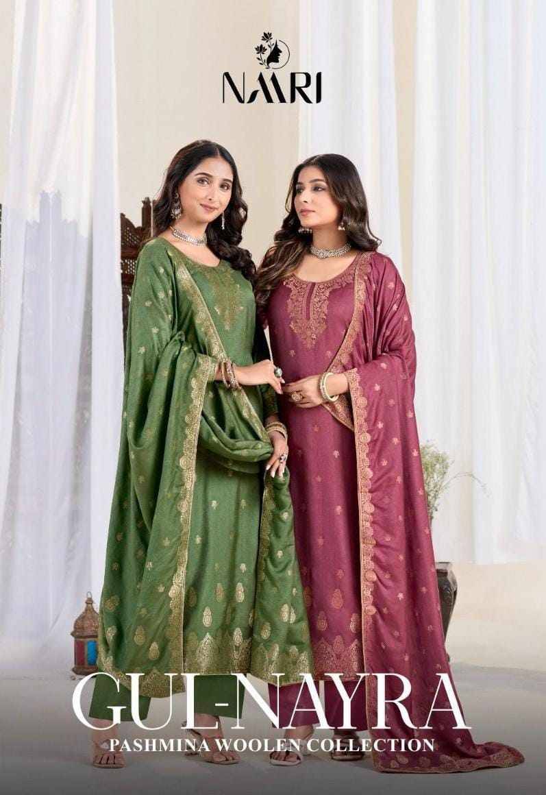 Gul-Nayra By Naari 113001 To 113004 Series Beautiful Festive Suits Stylish Fancy Colorful Casual Wear & Ethnic Wear Viscose Pashmina Jacquard Dresses At Wholesale Price