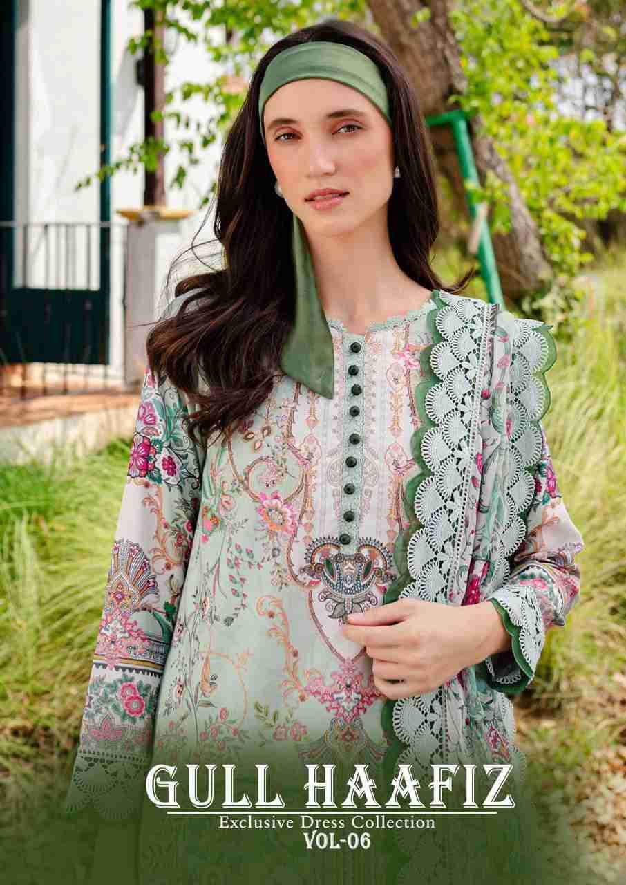 Gull Haafiz Vol-6 By Nand Gopal Prints 6001 To 6006 Series Beautiful Suits Stylish Colorful Fancy Casual Wear & Ethnic Wear Cotton Print Dresses At Wholesale Price