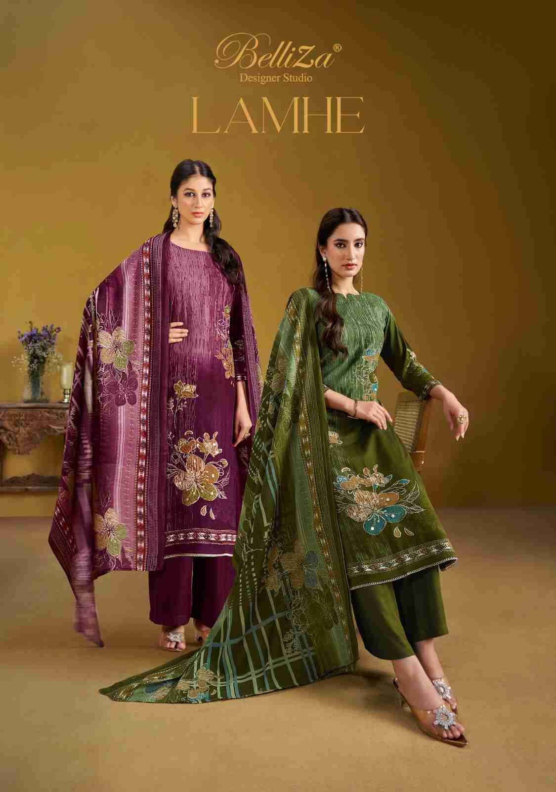 Lamhe By Belliza 989-001 To 989-006 Series Beautiful Festive Suits Stylish Fancy Colorful Casual Wear & Ethnic Wear Pure Viscose Rayon Print Dresses At Wholesale Price