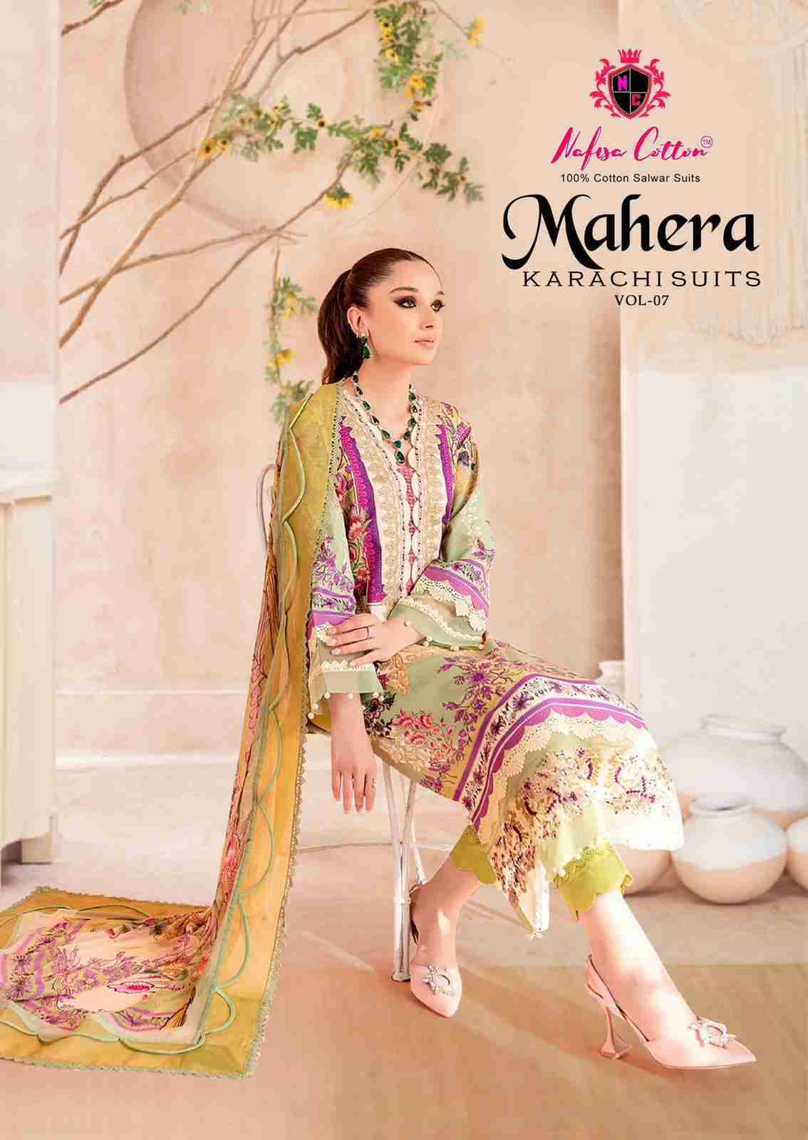 Mahera Vol-7 By Nafisa Cotton 7001 To 7006 Series Beautiful Festive Suits Stylish Fancy Colorful Casual Wear & Ethnic Wear Soft Cotton Print Dresses At Wholesale Price