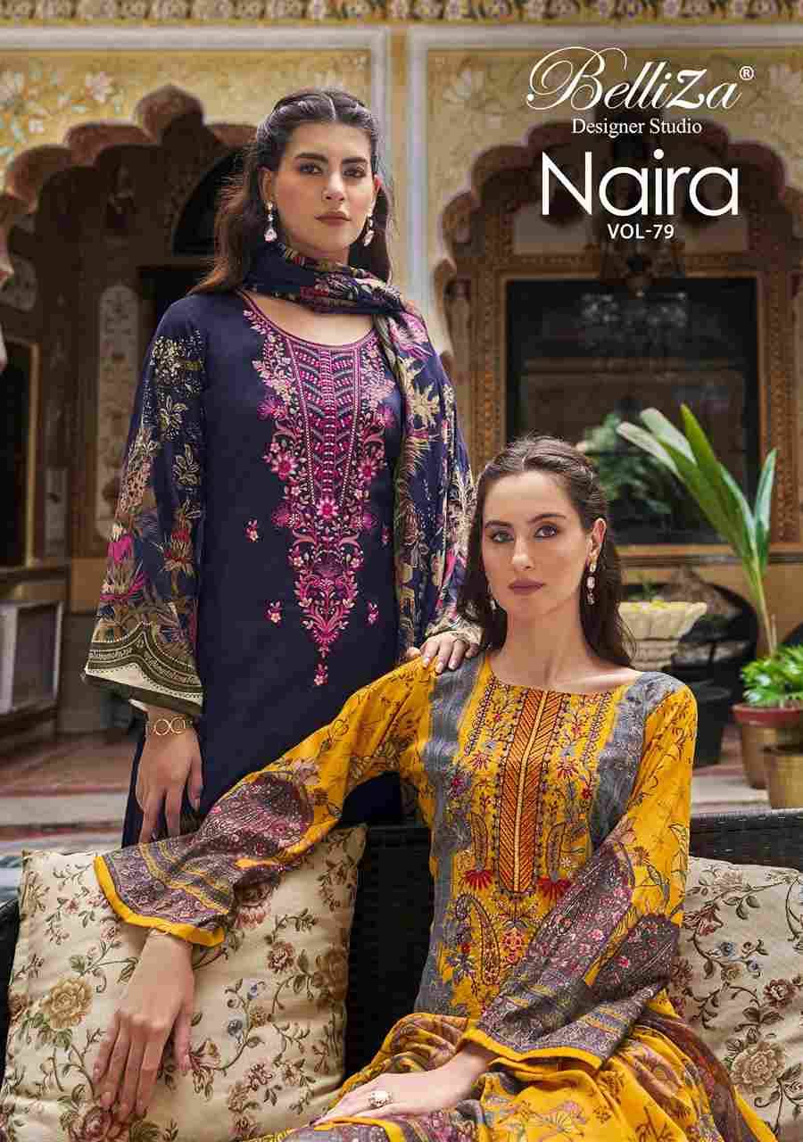 Naira Vol-79 By Belliza 993-001 To 993-008 Series Beautiful Festive Suits Stylish Fancy Colorful Casual Wear & Ethnic Wear Pure Cotton Print Dresses At Wholesale Price