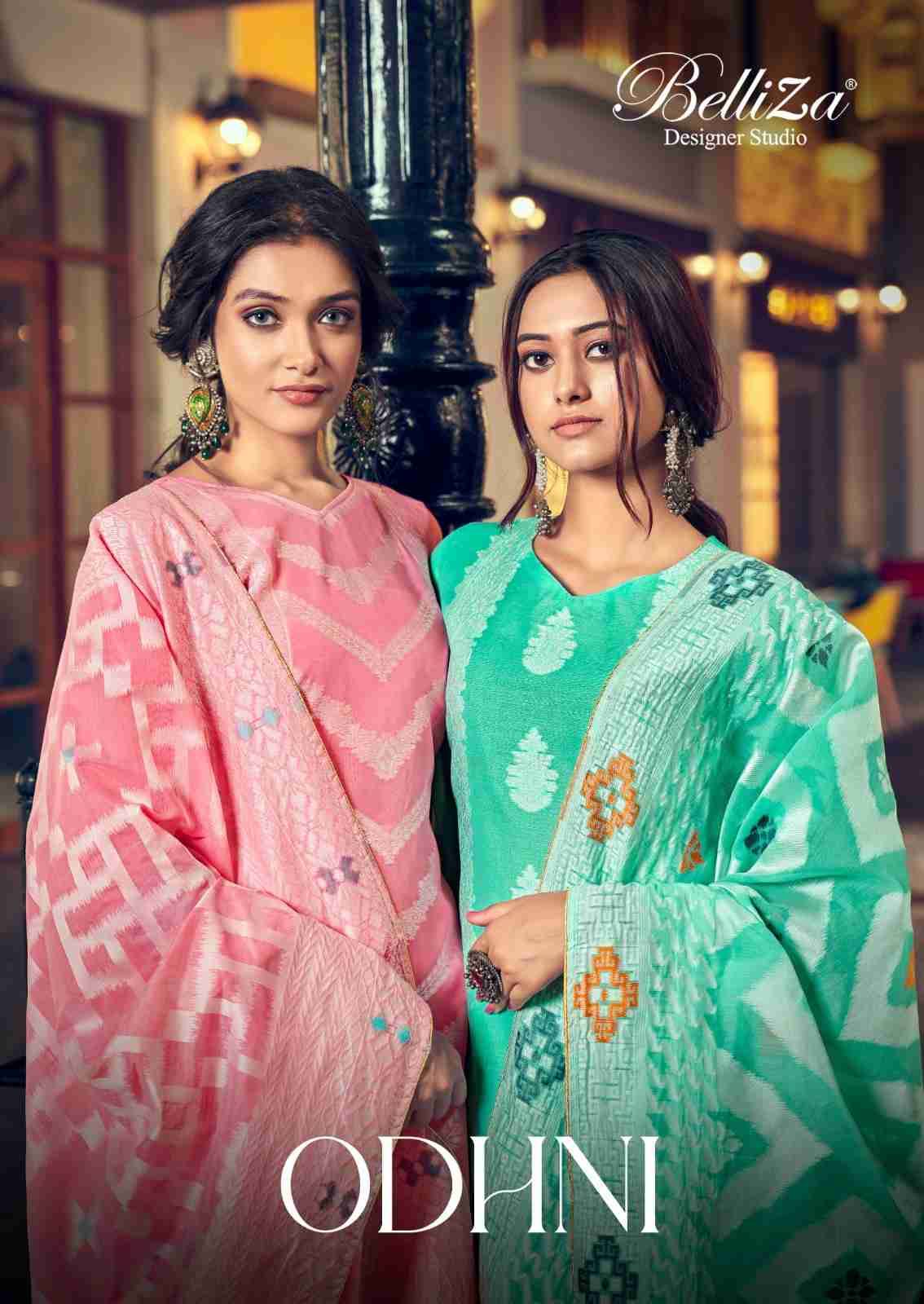 Odhni By Belliza 770-001 To 770-006 Series Beautiful Festive Suits Stylish Fancy Colorful Casual Wear & Ethnic Wear Pure Cotton Dresses At Wholesale Price