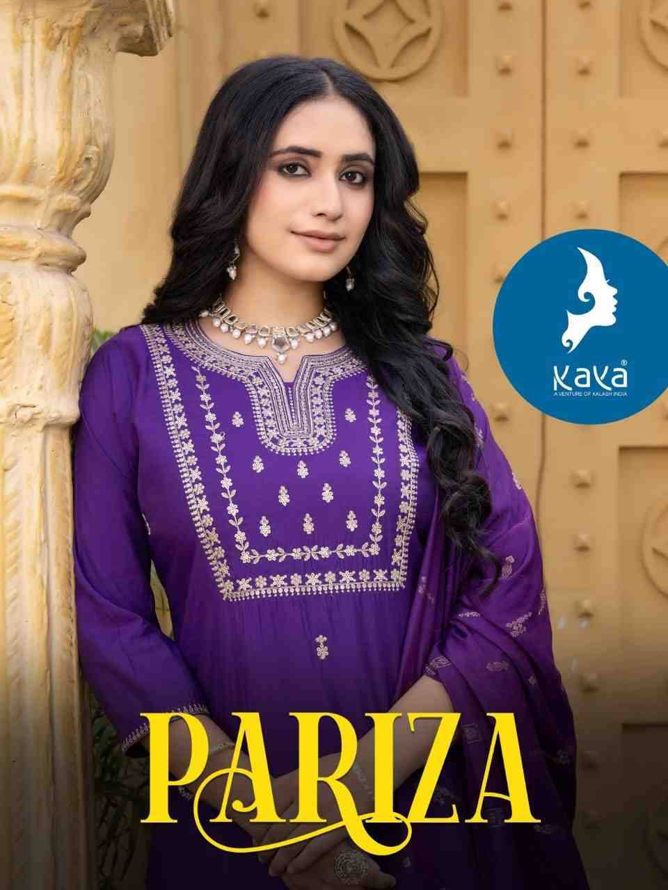 Pariza By Kaya 01 To 08 Series Designer Stylish Fancy Colorful Beautiful Party Wear & Ethnic Wear Collection Roman Silk Dresses At Wholesale Price