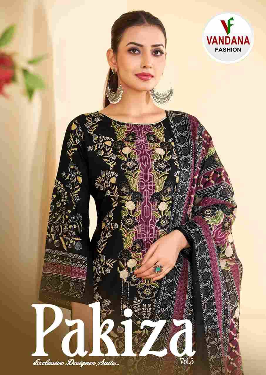 Pakiza Vol-5 By Vandana Fashion 5001 To 5008 Series Beautiful Stylish Festive Suits Fancy Colorful Casual Wear & Ethnic Wear & Ready To Wear Pure Cotton Print Dresses At Wholesale Price