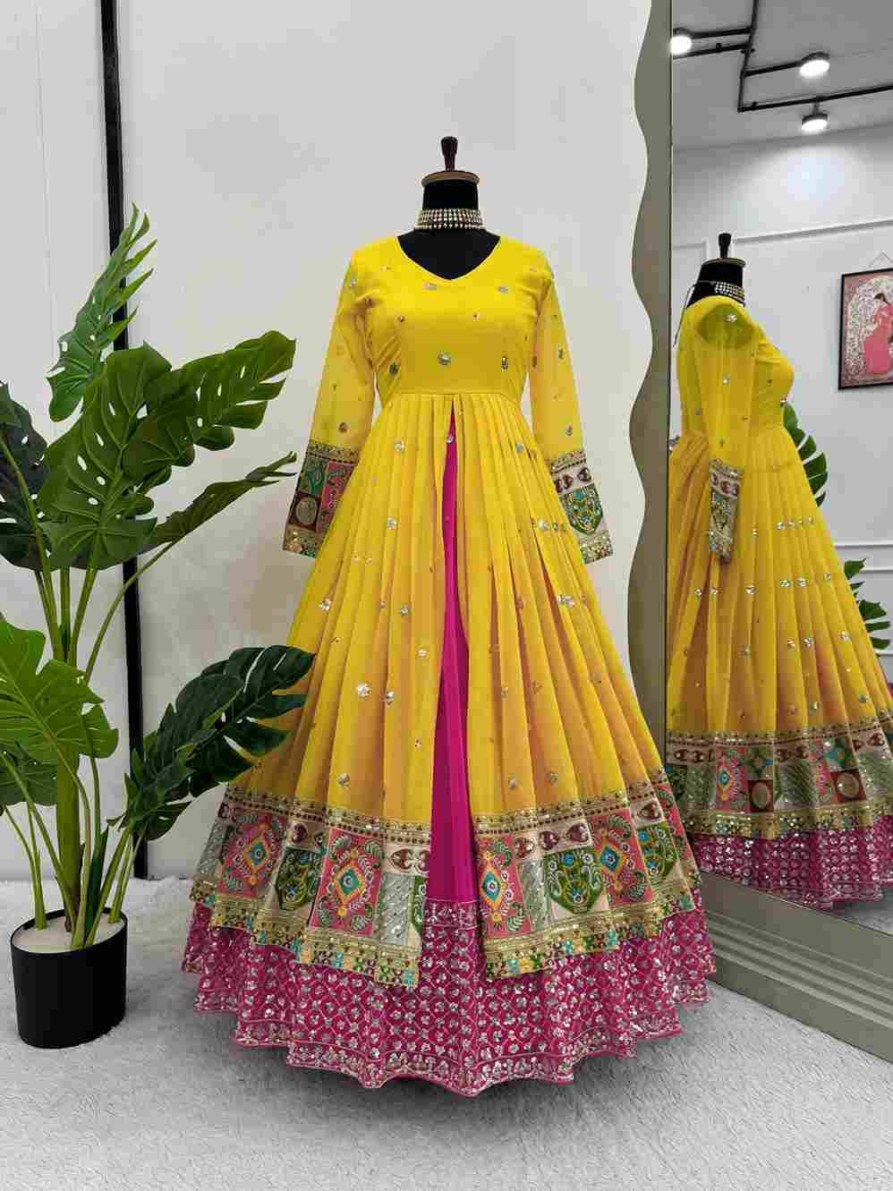 R-6453 By Fashid Wholesale Beautiful Festive Suits Colorful Stylish Fancy Casual Wear & Ethnic Wear Faux Georgette Dresses At Wholesale Price