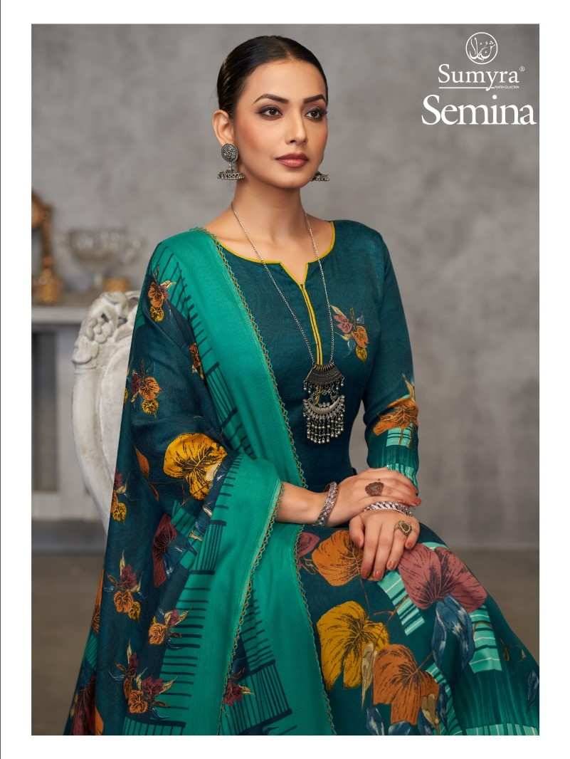 Semina By Sumyra 31001 To 31004 Series Beautiful Festive Suits Stylish Fancy Colorful Casual Wear & Ethnic Wear Pure Pashmina Print Dresses At Wholesale Price