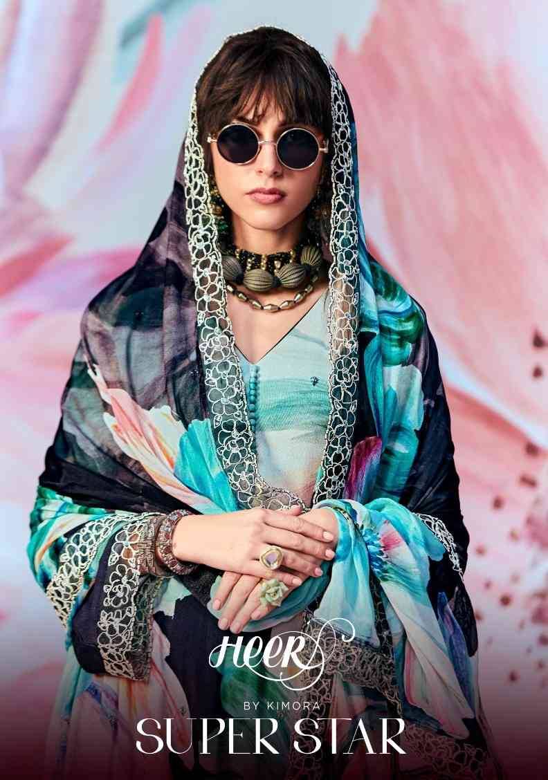 Super Star By Kimora Fashion 9501 To 9506 Series Designer Festive Suits Collection Beautiful Stylish Fancy Colorful Party Wear & Occasional Wear Pure Pashmina Dresses At Wholesale Price