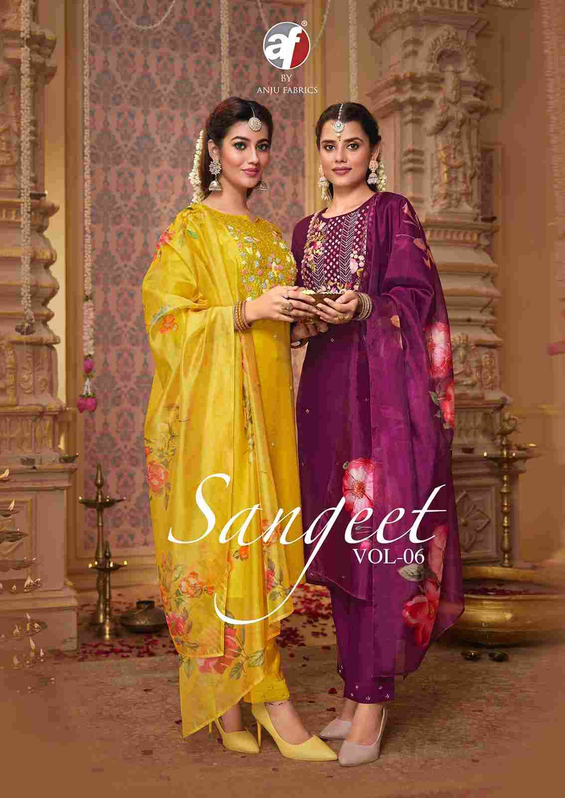 Sangeet Vol-6 By Anju Fabrics 3991 To 3996 Series Designer Festive Suits Collection Beautiful Stylish Fancy Colorful Party Wear & Occasional Wear Pure Viscose Modal Dresses At Wholesale Price