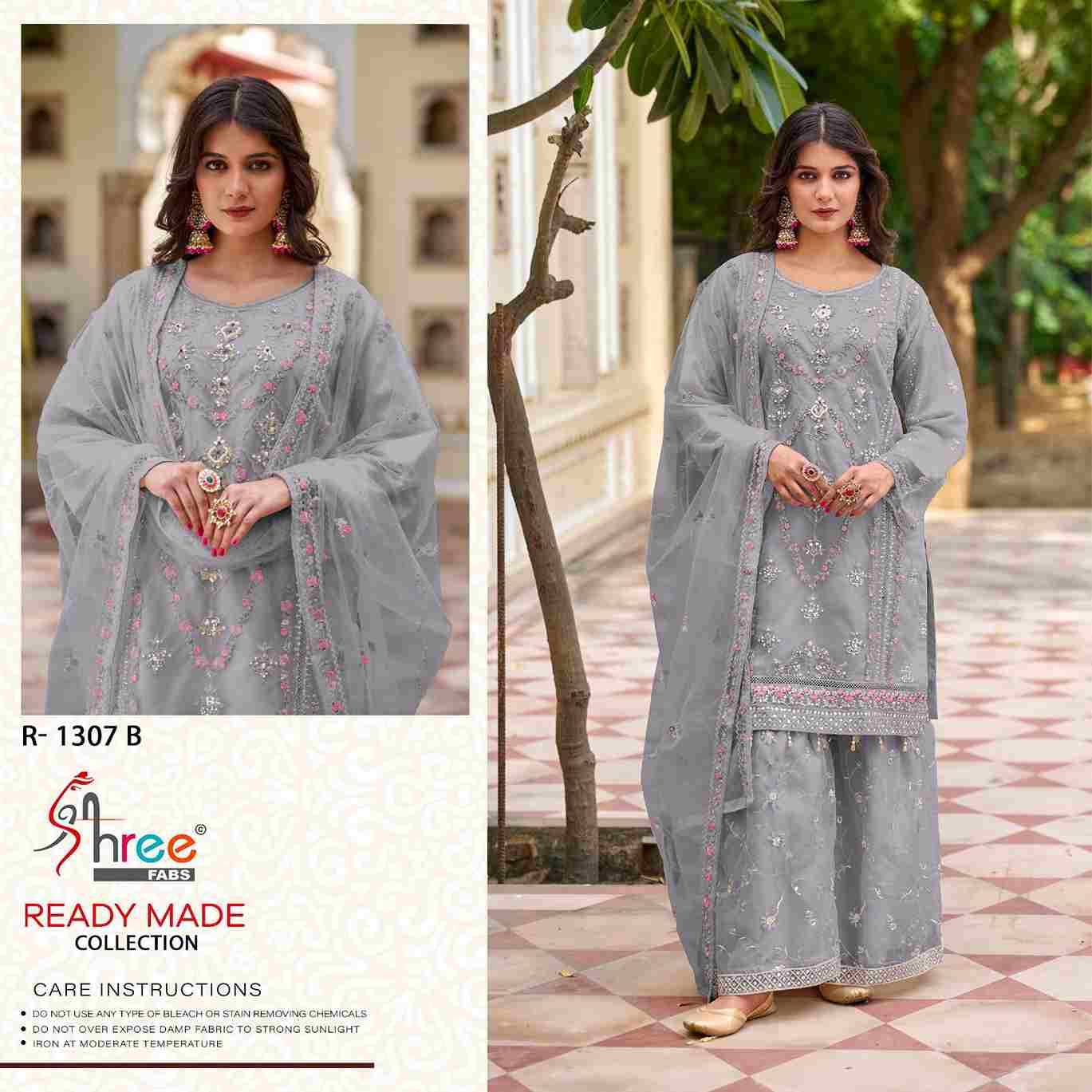 Shree Fabs Hit Design R-1307 Colours By Shree Fabs R-1307-A To R-1307-D Series Wholesale Designer Pakistani Suits Collection Beautiful Stylish Fancy Colorful Party Wear & Occasional Wear Organza Dresses At Wholesale Price