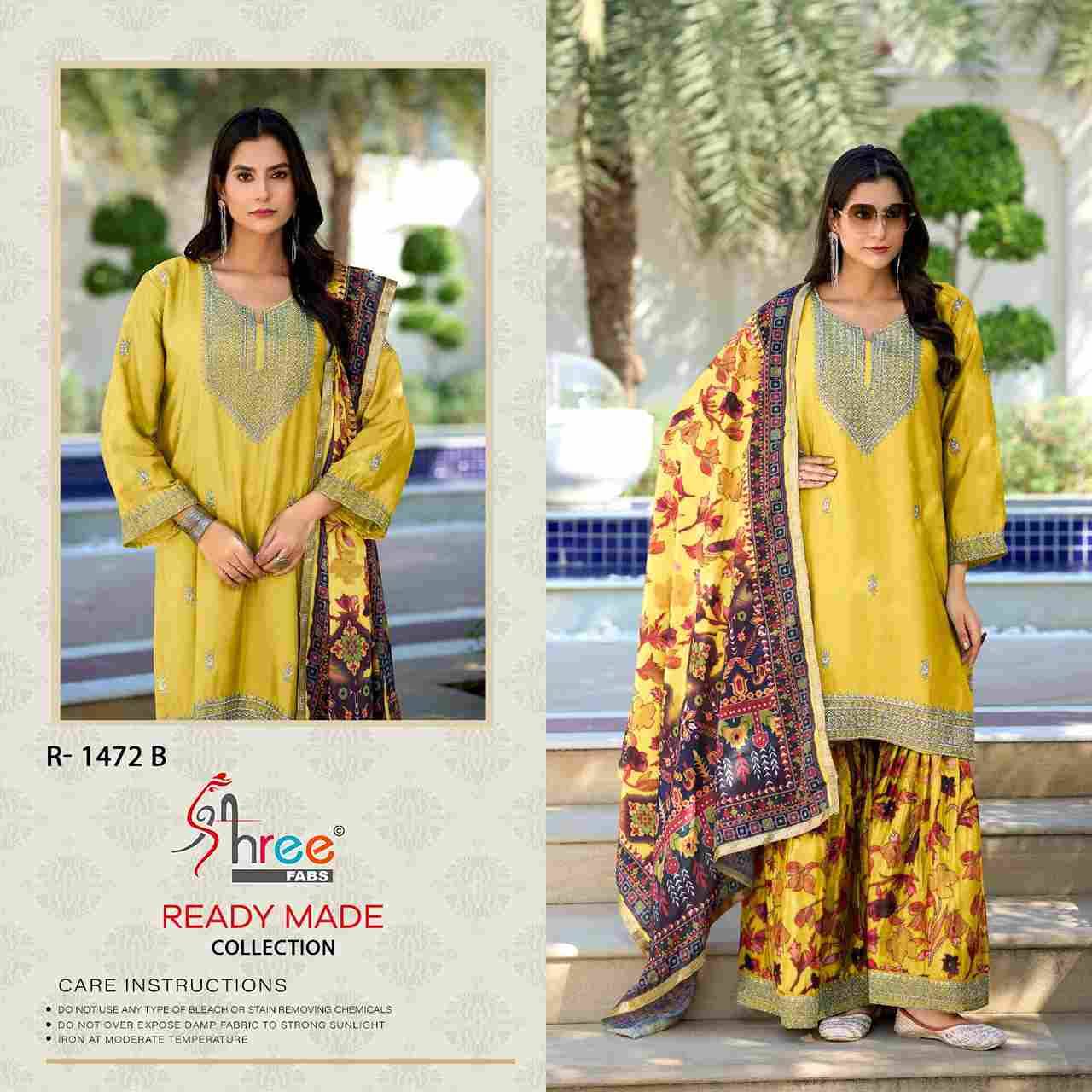 Shree Fabs Hit Design R-1472 Colours By Shree Fabs R-1472-A To R-1472-D Series Beautiful Pakistani Suits Stylish Fancy Colorful Party Wear & Occasional Wear Chinnon Embroidered Dresses At Wholesale Price