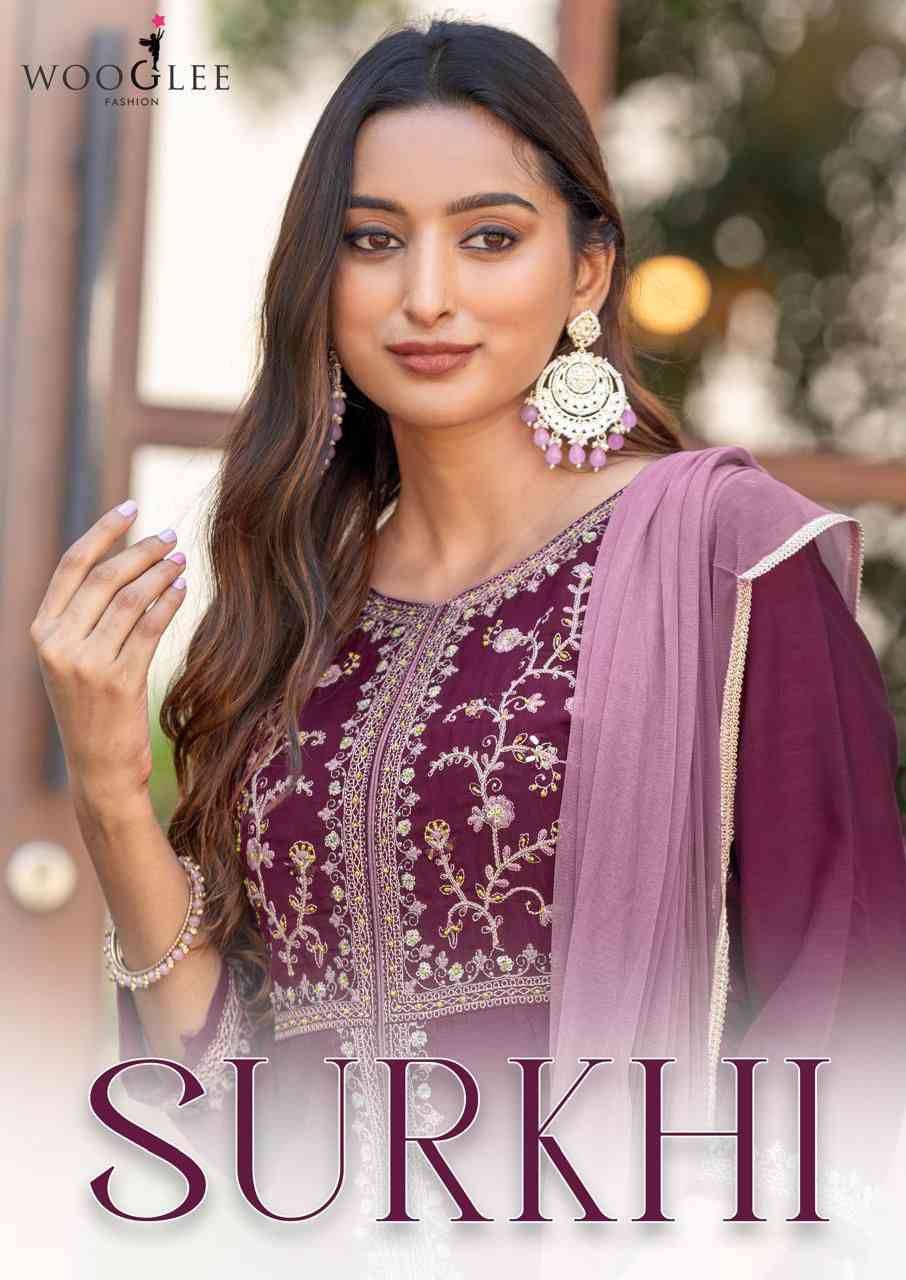 Surkhi By Wooglee 2001 To 2004 Series Designer Stylish Fancy Colorful Beautiful Party Wear & Ethnic Wear Collection Vichitra Dresses At Wholesale Price