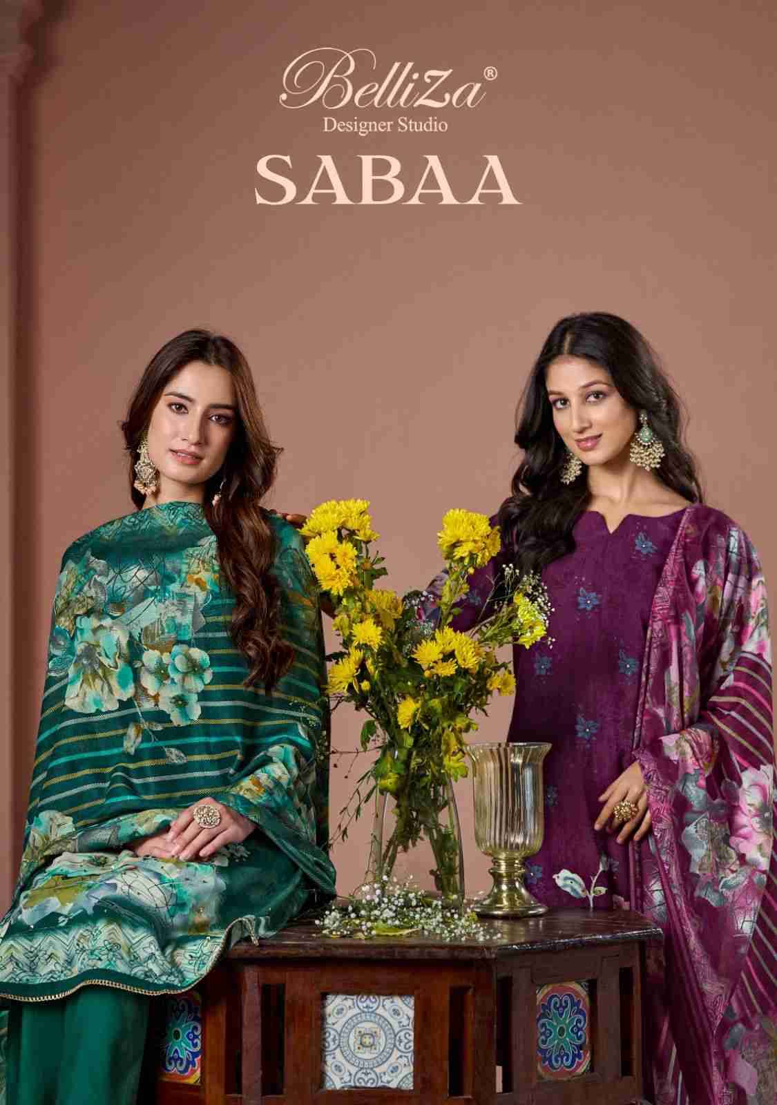 Sabaa By Belliza 986-001 To 986-006 Series Beautiful Festive Suits Stylish Fancy Colorful Casual Wear & Ethnic Wear Pure Viscose Rayon Print Dresses At Wholesale Price