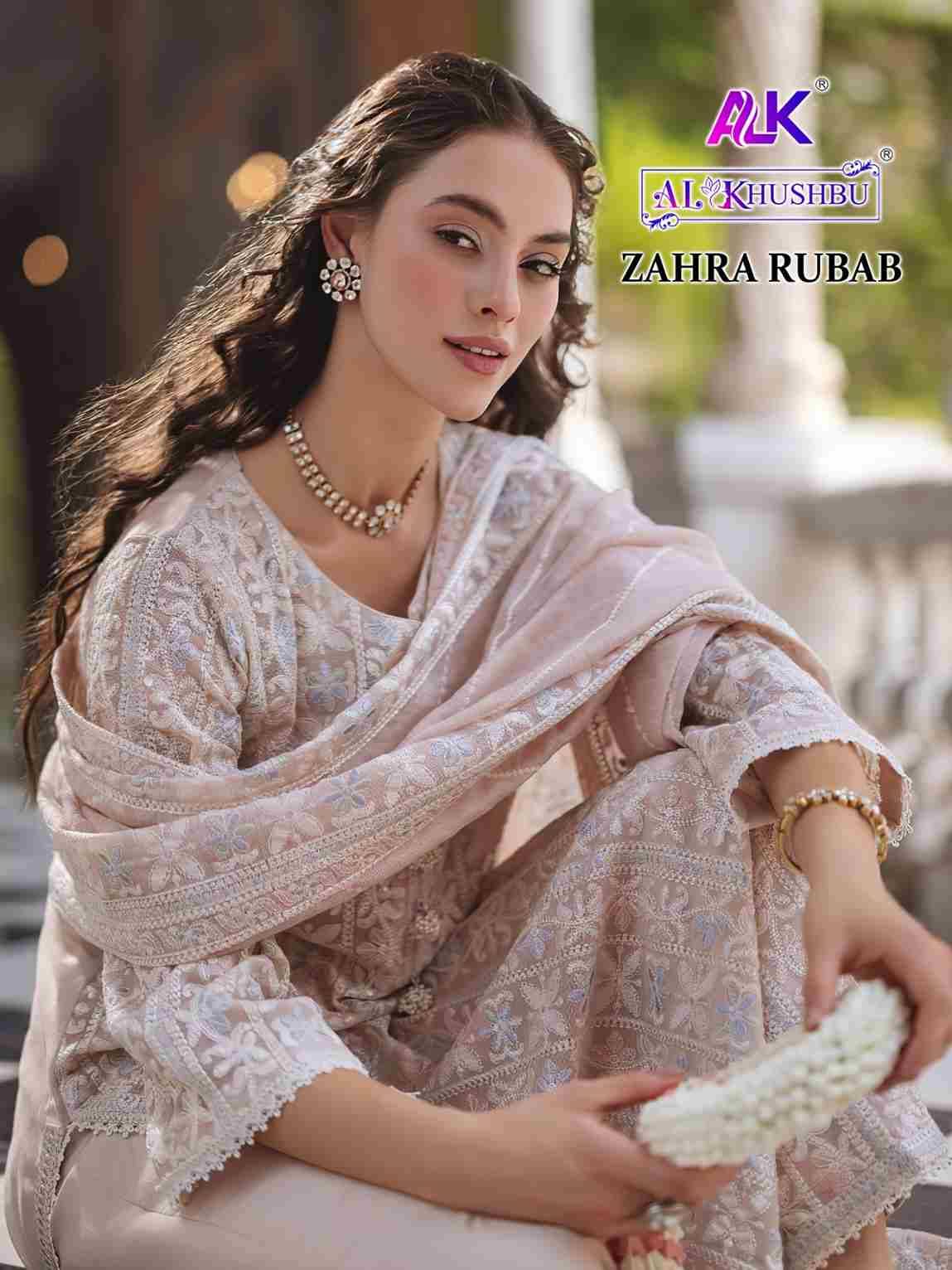 Zahra Rubab By Al Khushbu 6030 To 6032 Series Beautiful Pakistani Suits Colorful Stylish Fancy Casual Wear & Ethnic Wear Faux Georgette Dresses At Wholesale Price