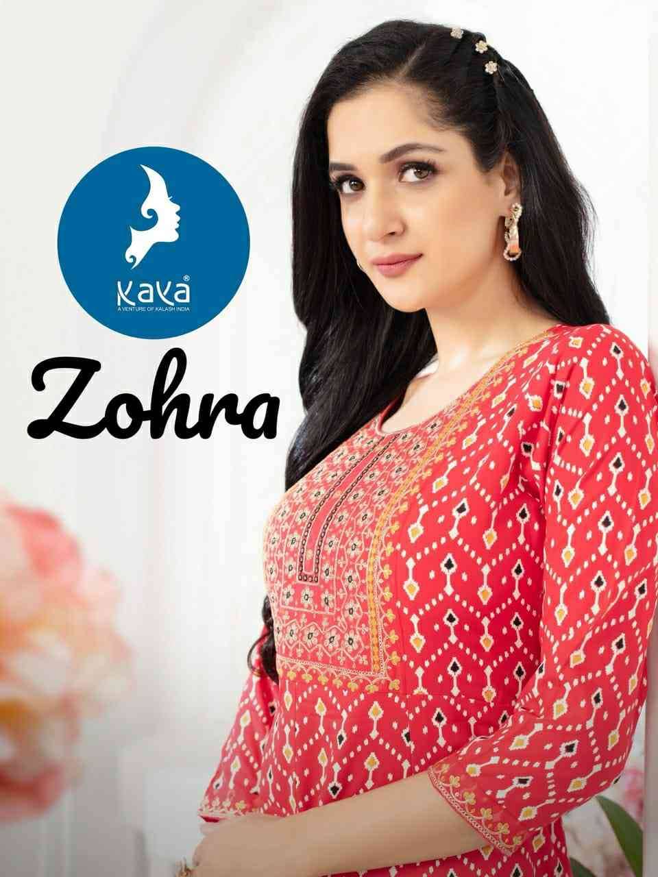 Zohra By Kaya 01 To 08 Series Designer Stylish Fancy Colorful Beautiful Party Wear & Ethnic Wear Collection Rayon Foil Kurtis At Wholesale Price